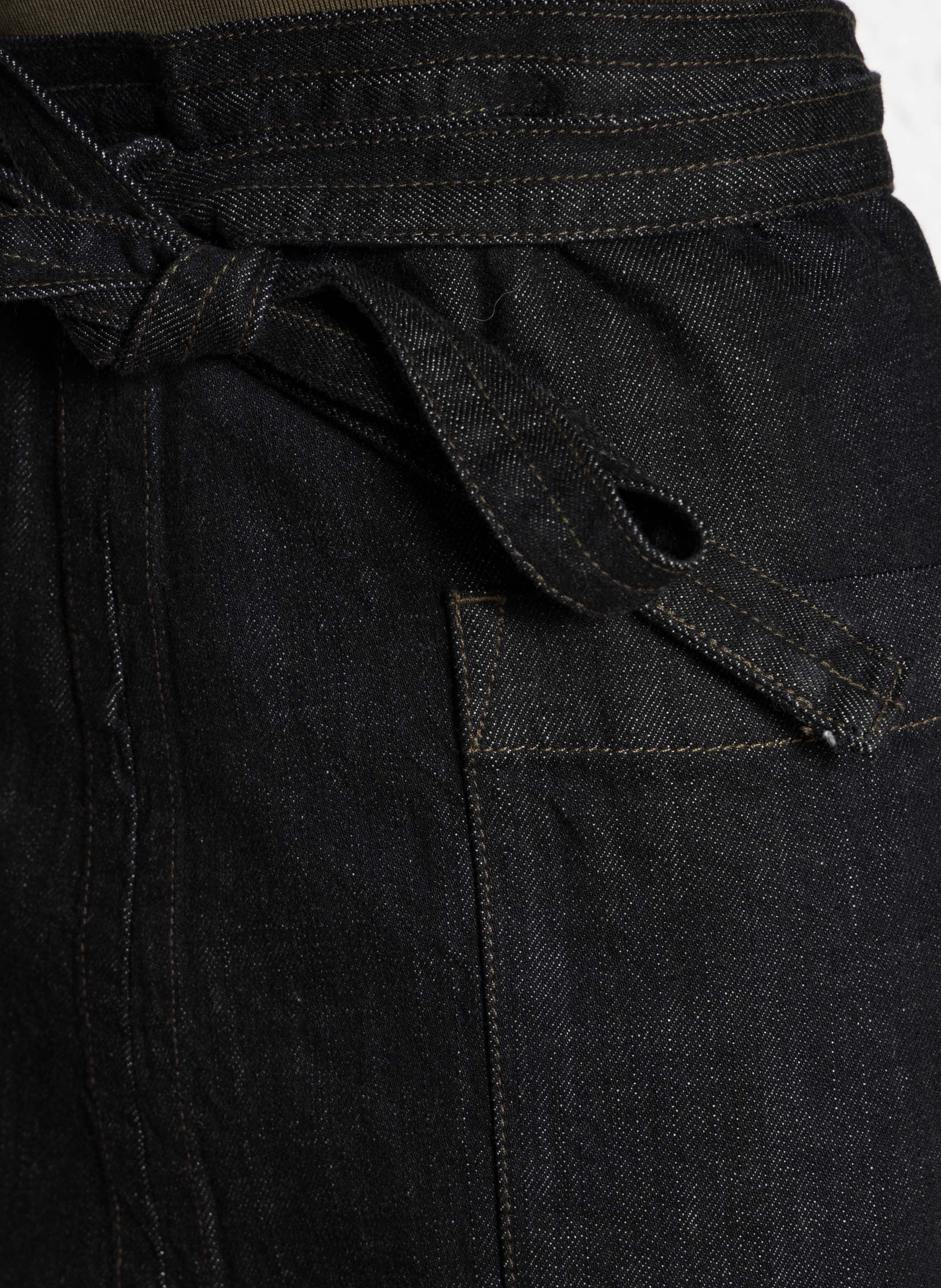 Jupe courte en jean  SOEUR Noir