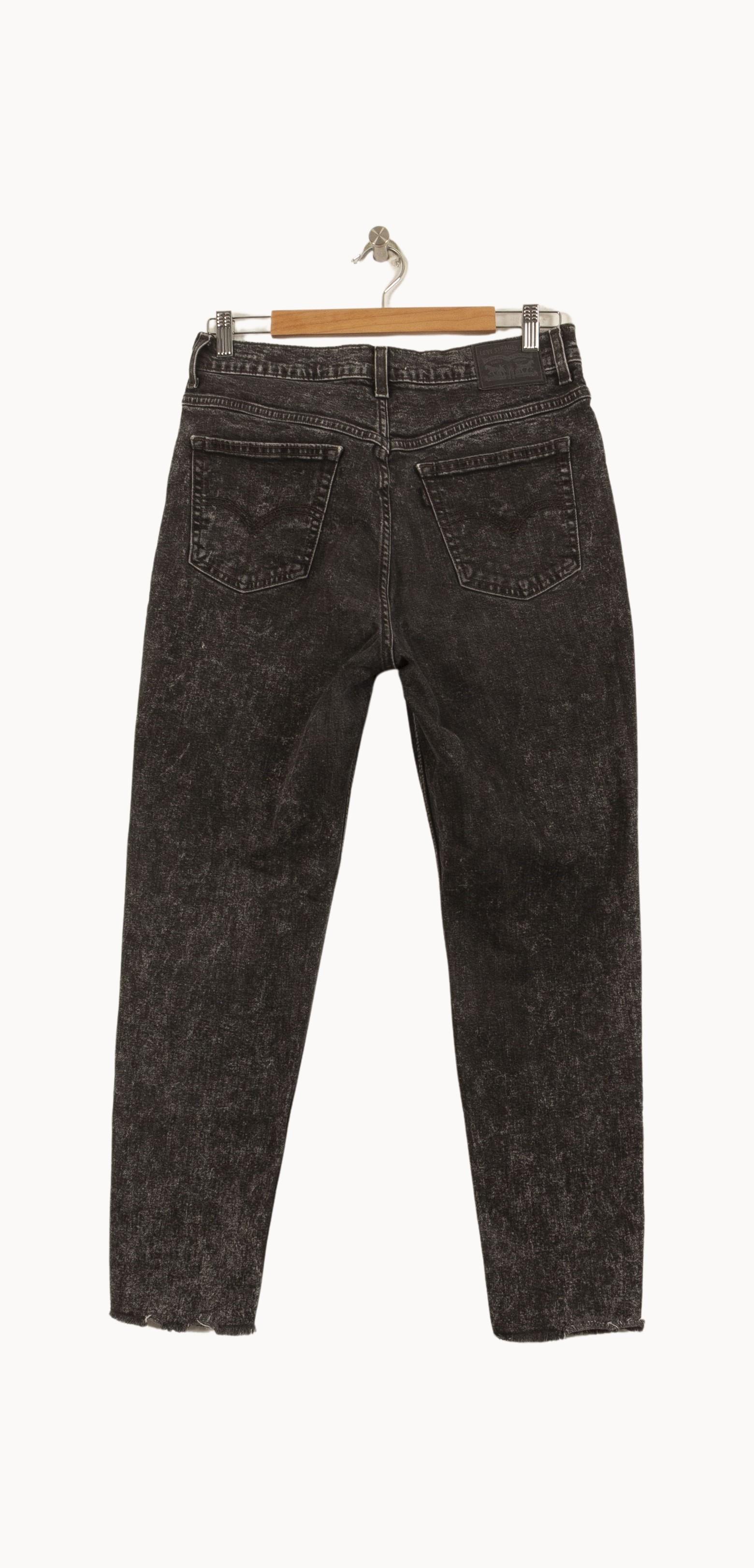 Cropped slim jeans with studs LEVI'S - Seconde main Black