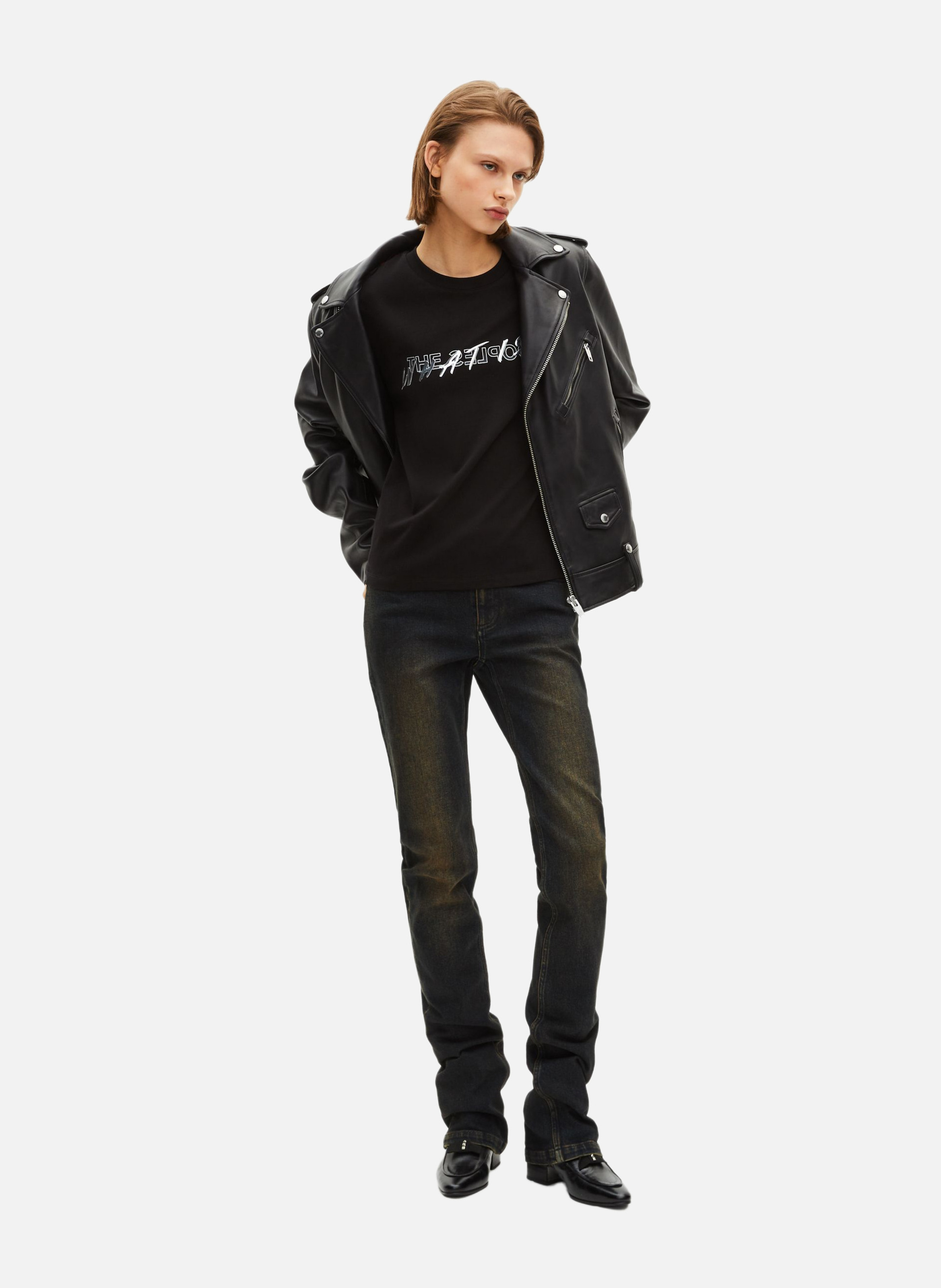 Metallic effect T-shirt THE KOOPLES Black