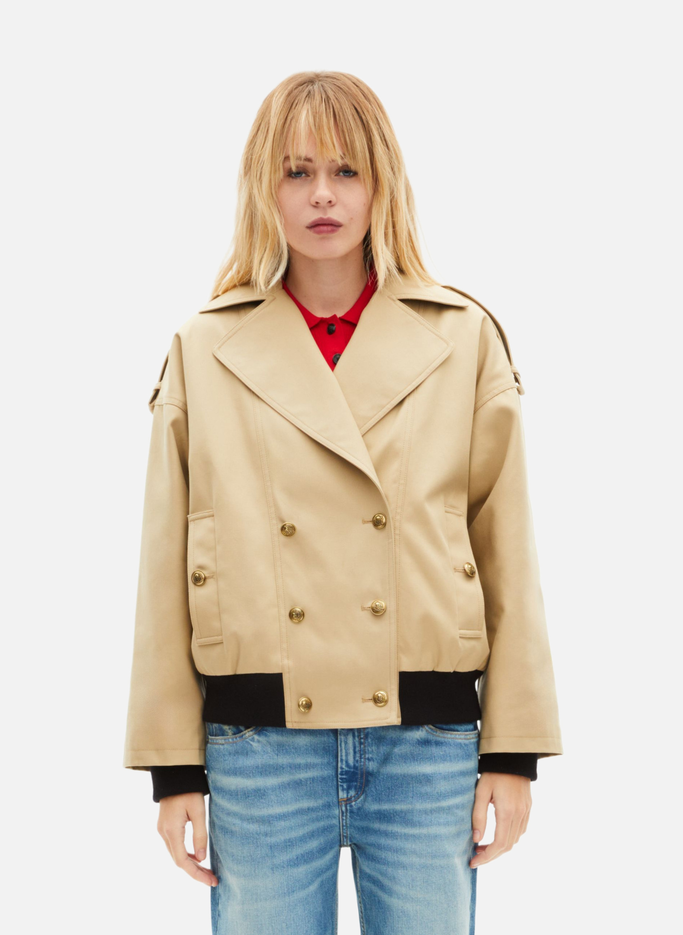 Cotton jacket THE KOOPLES Beige