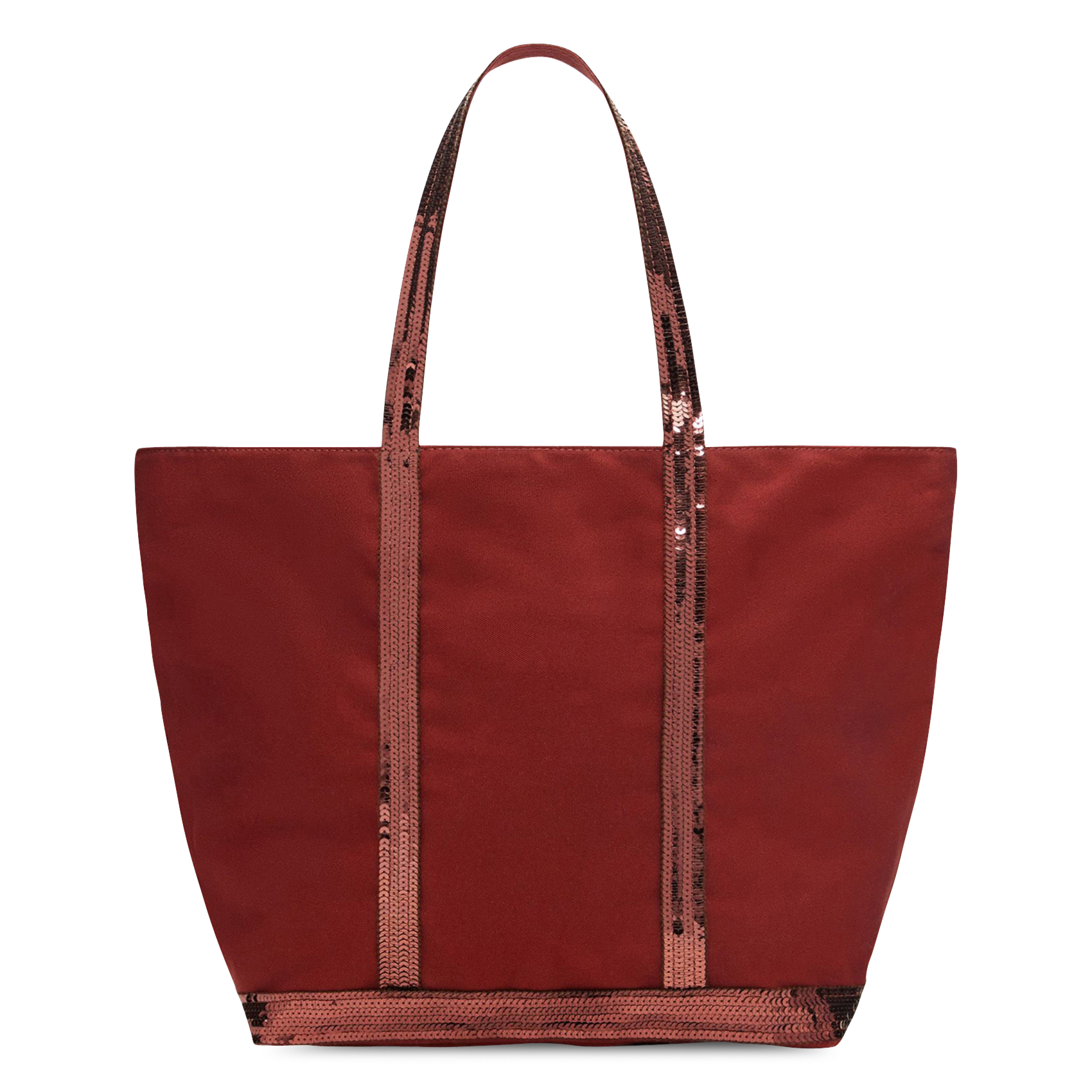 Sequined cotton canvas tote bag CABAS L Terre