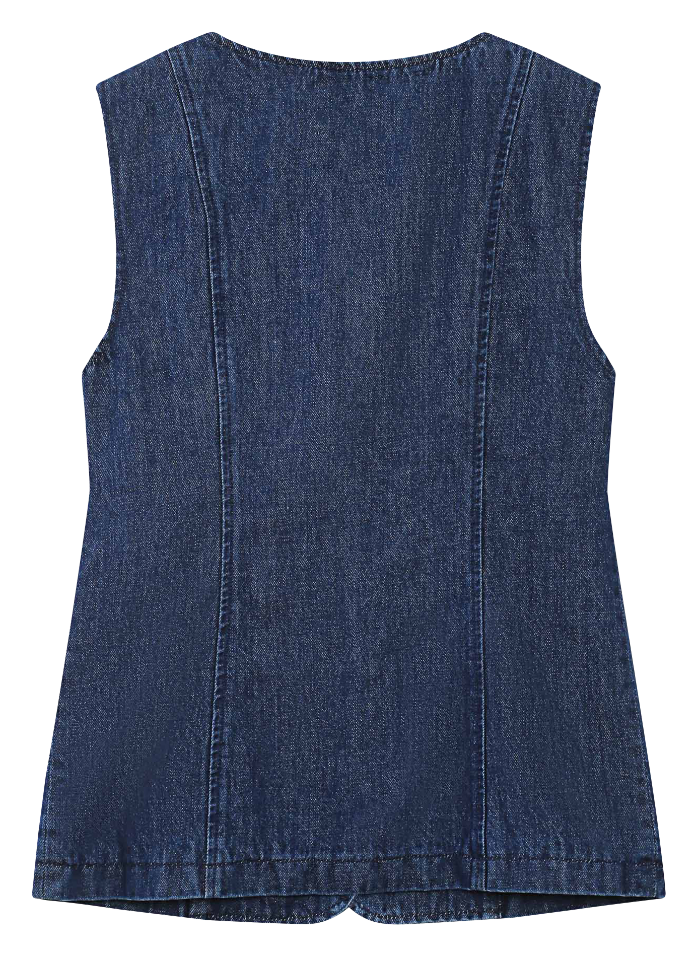 Gerade geschnittene Baumwollstrickjacke mit Rundhalskragen GRACE ET MILA Blau