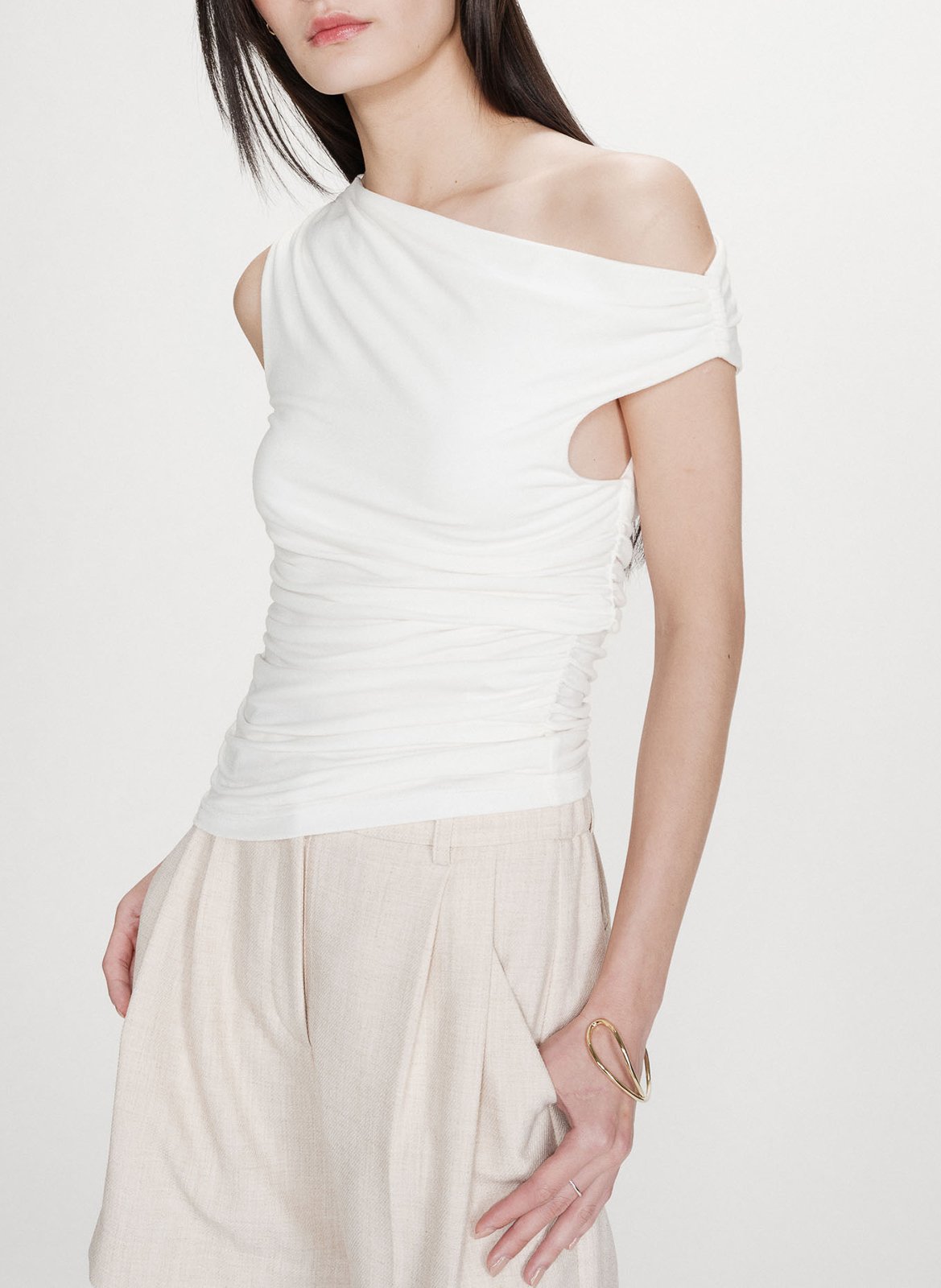 Top ajusté GRACE ET MILA Beige