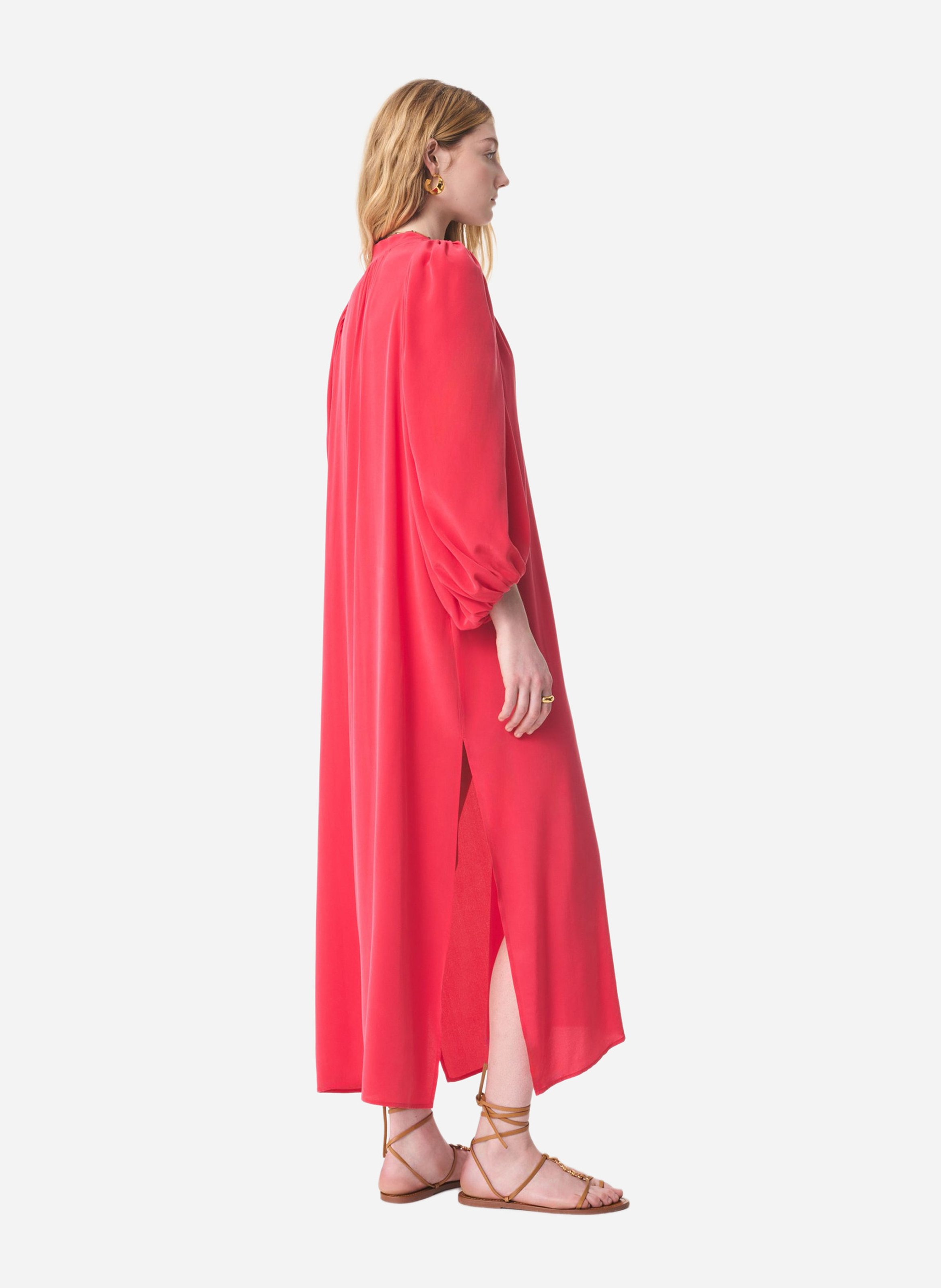 Flowy Silk Maxi Dress VANESSA BRUNO Pink