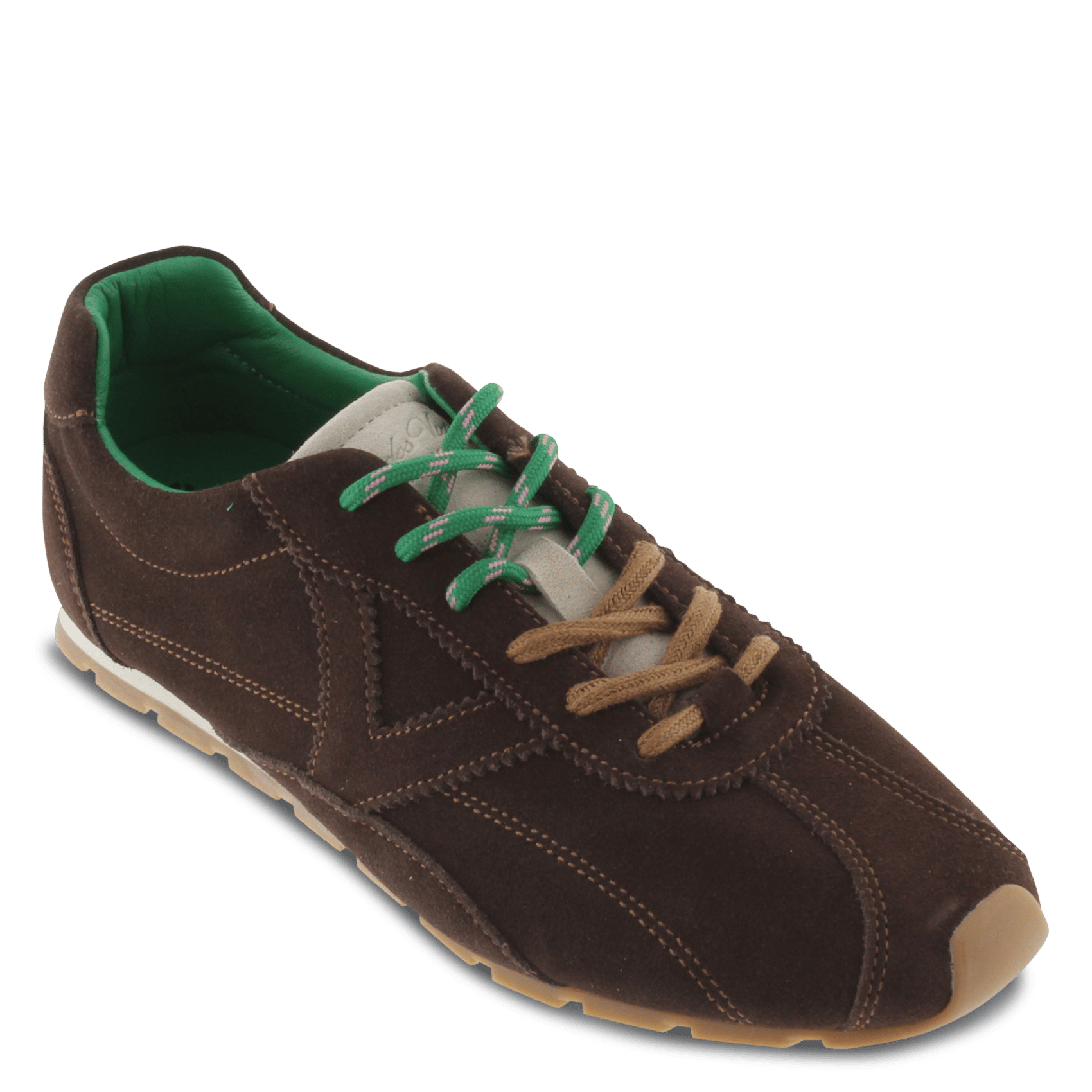Leather low-top sneakers VICTORIA Brown