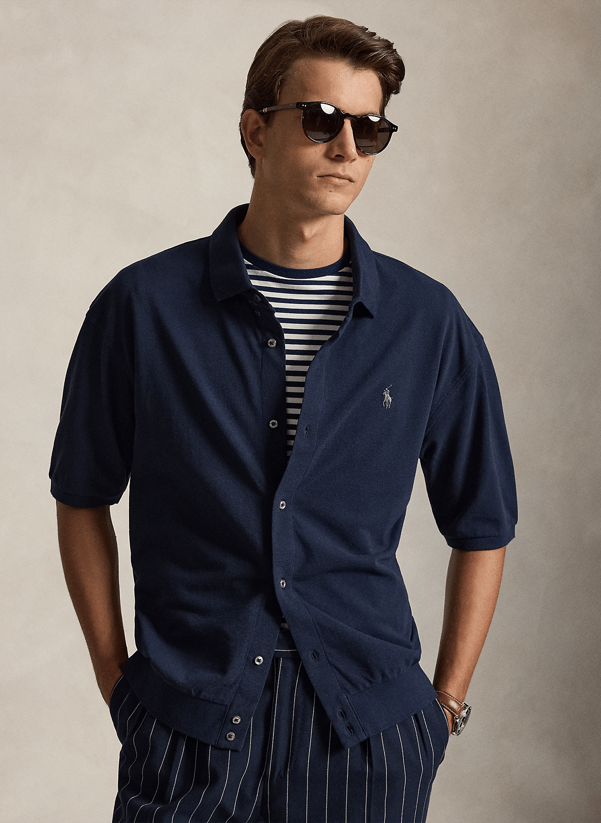 Kurzarmhemd mit Knopfleiste POLO RALPH LAUREN Blau