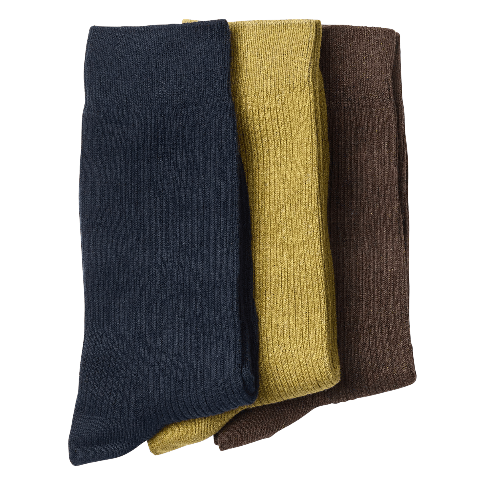 Set aus 3 einfarbigen Socken SELECTED Grun