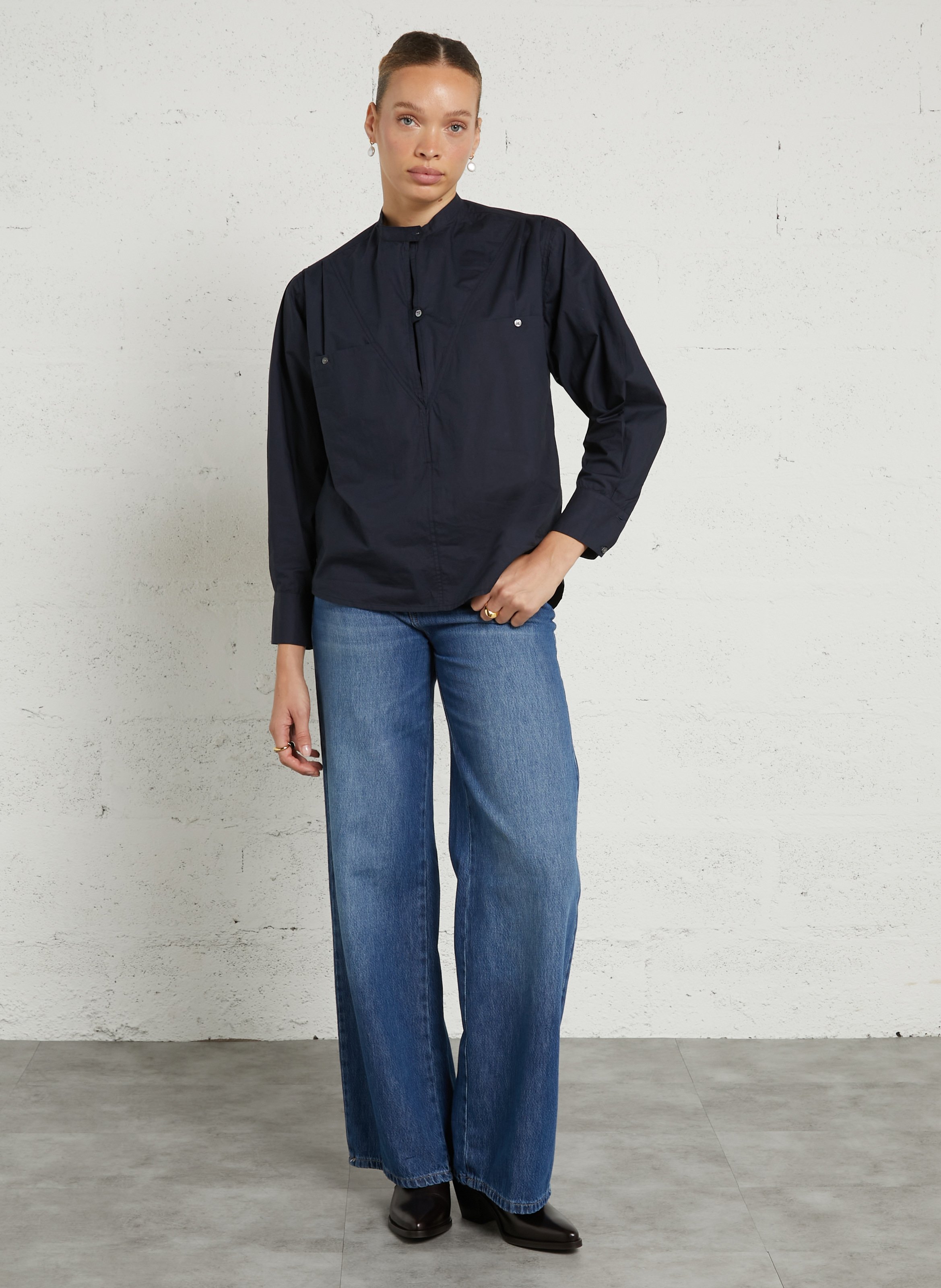 Katoenen top FEEKA Blauw
