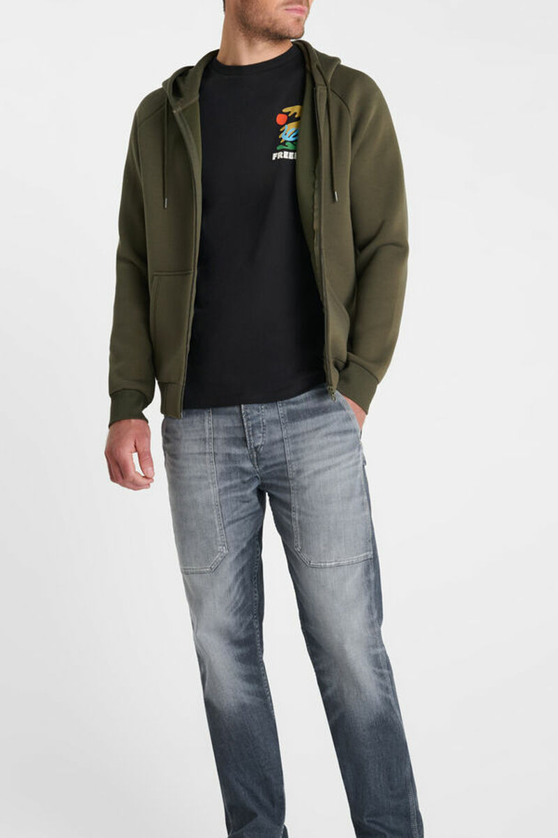 Hooded sweatshirt Balin LE TEMPS DES CERISES Khaki
