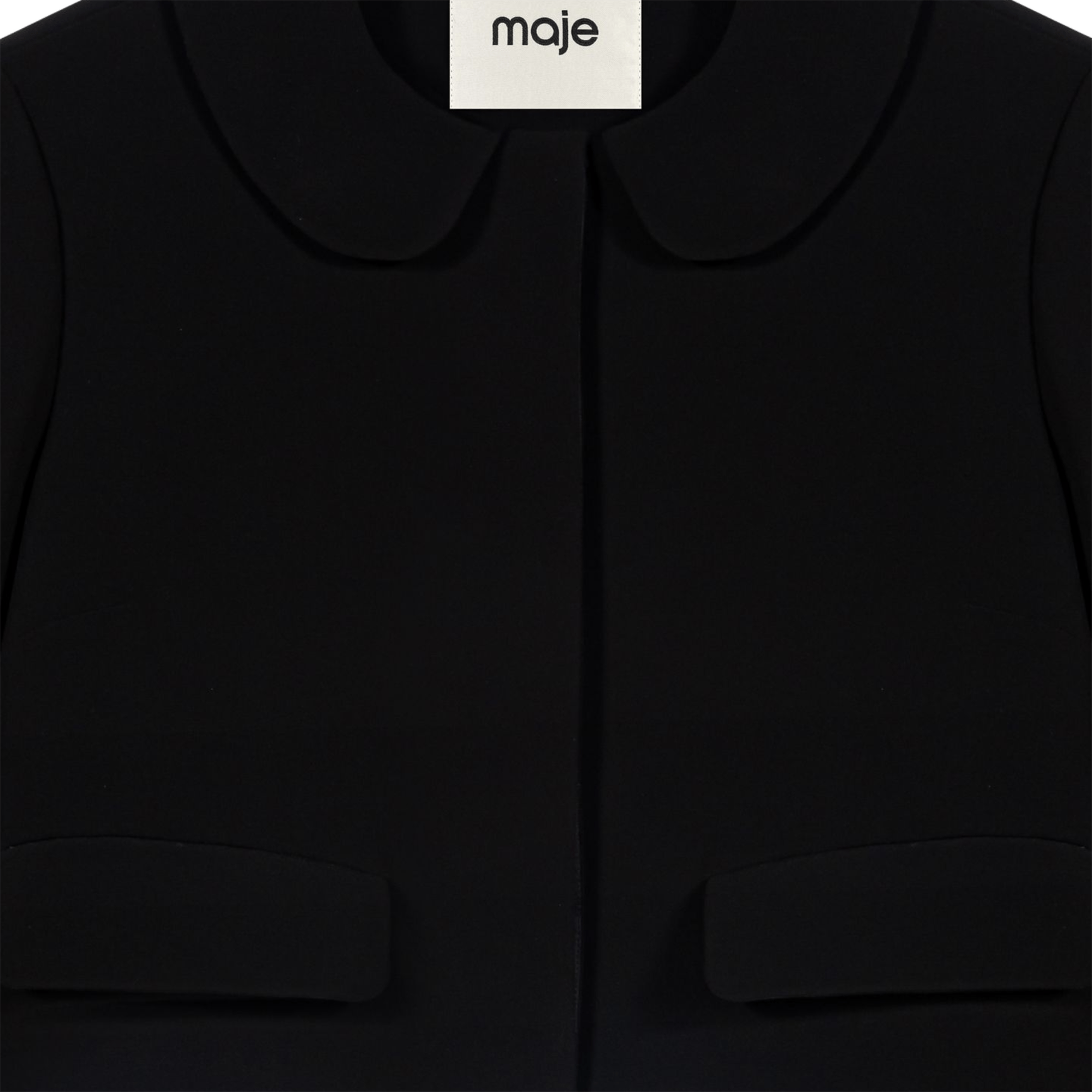 Veste courte boutonnée MAJE Noir