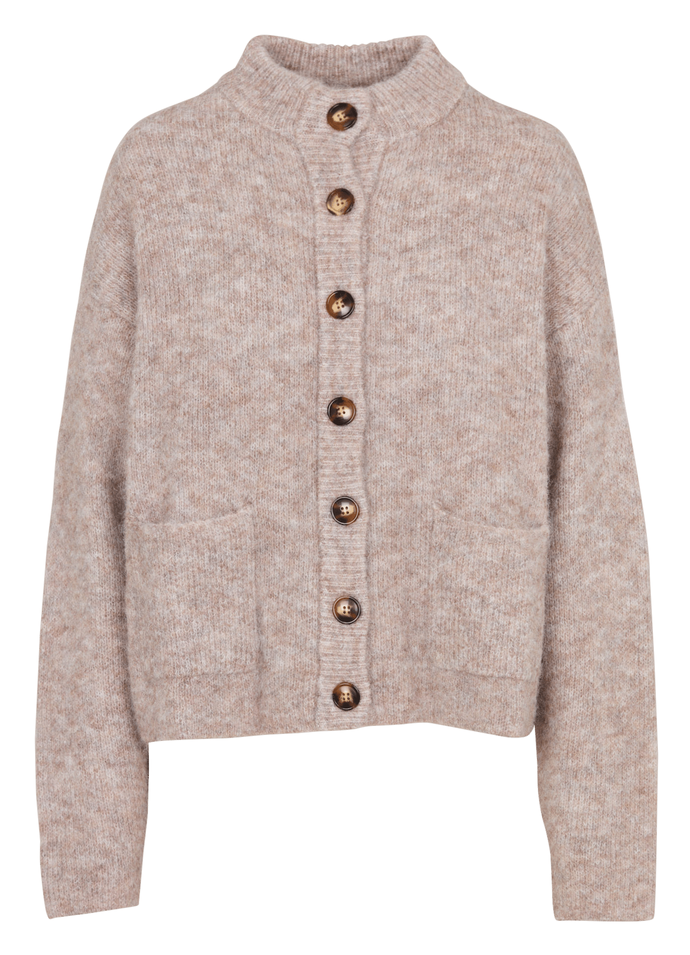 Oversized buttoned knit cardigan LA PETITE ETOILE Brown