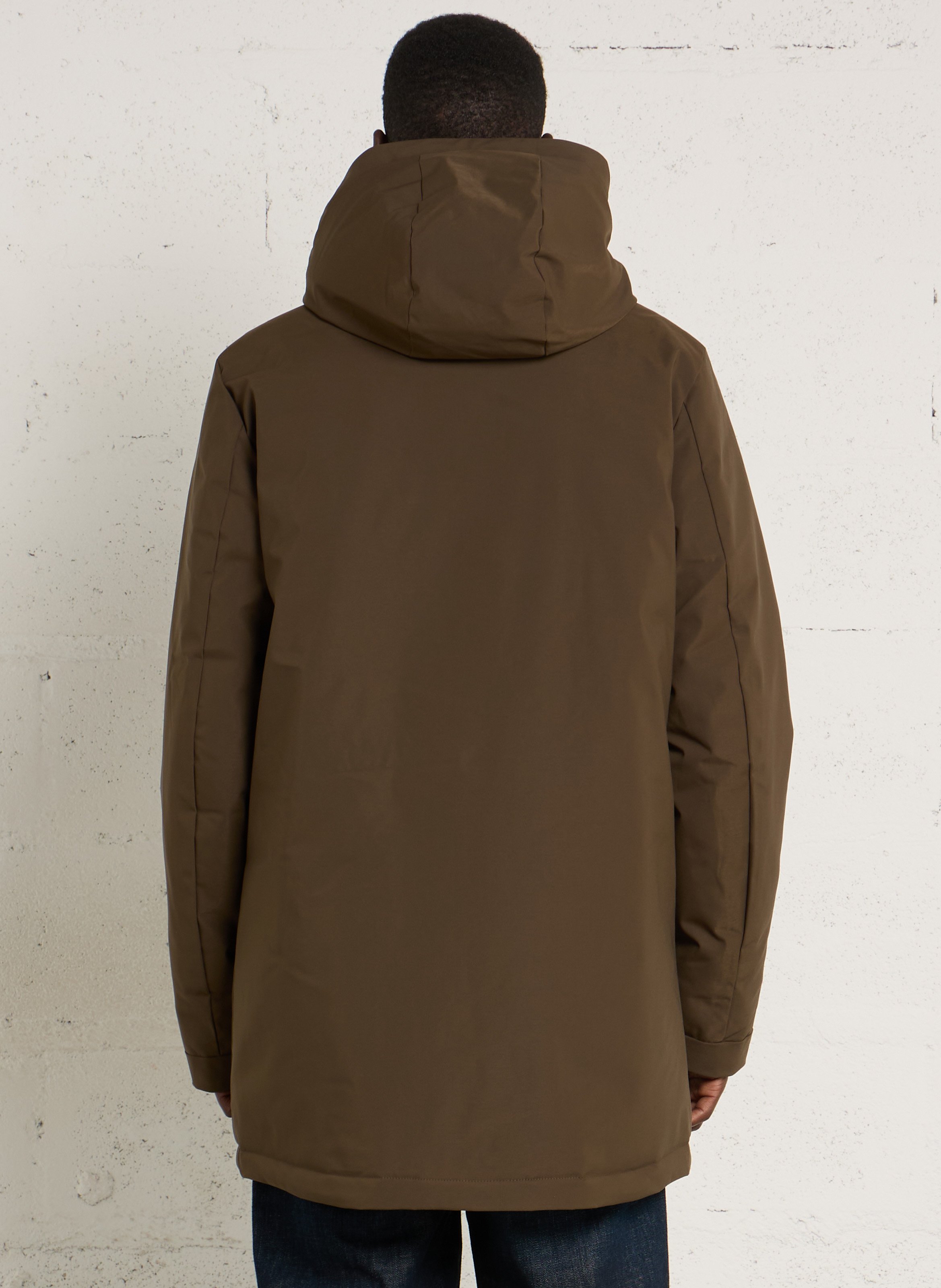 Gerade geschnittener Parka mit Kapuze LE TEMPS DES CERISES Braun