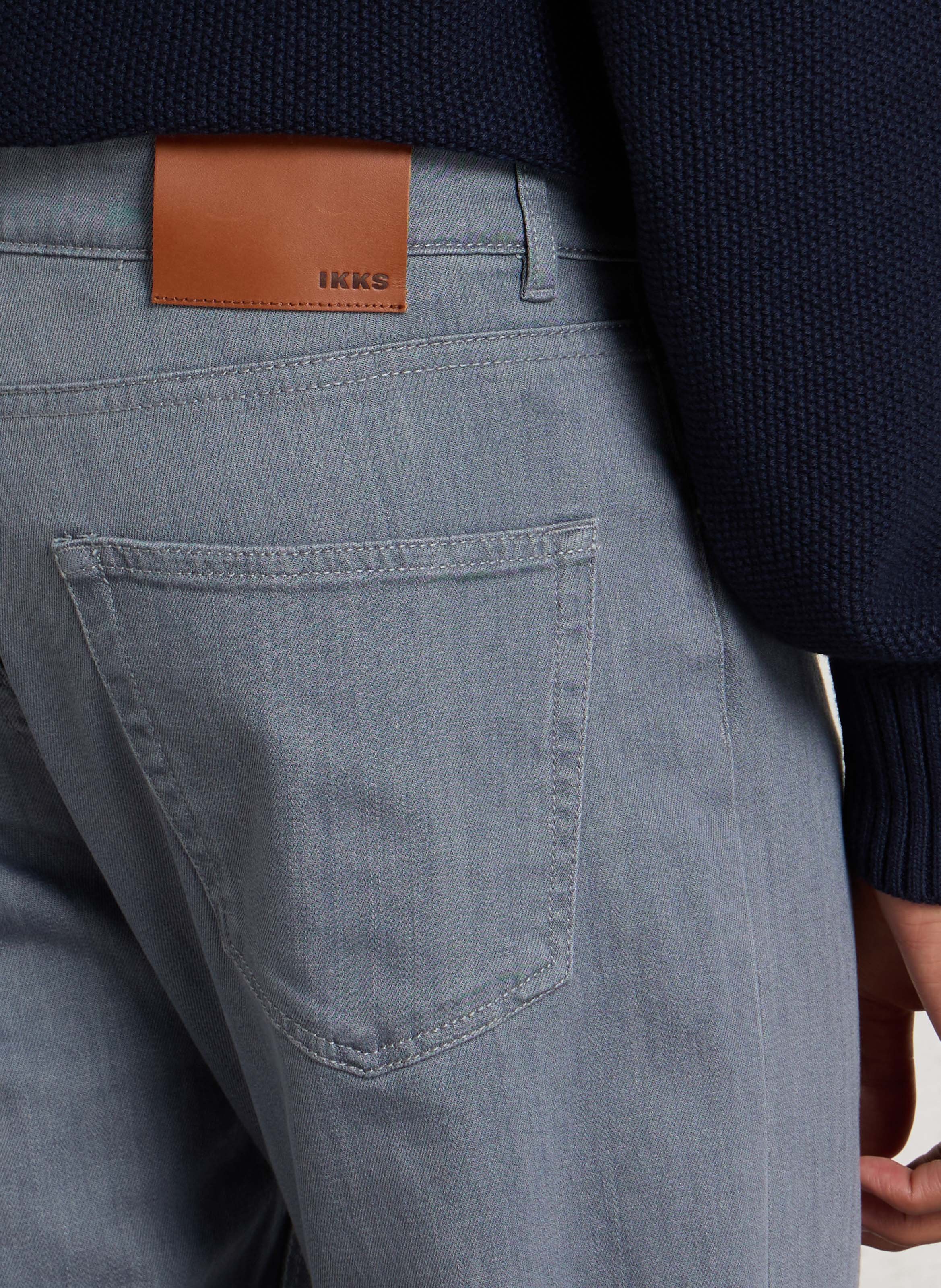 Straight Cut Jeans aus Baumwoll-Mix IKKS Blau