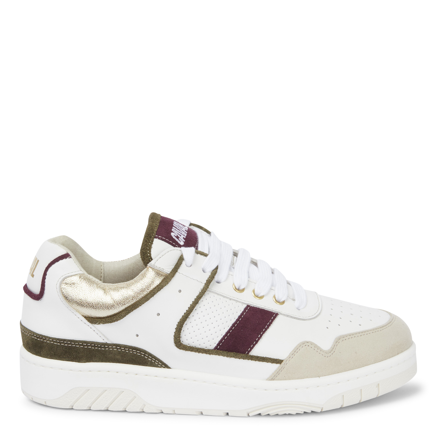 Lace-up low-top sneakers CAVAL White