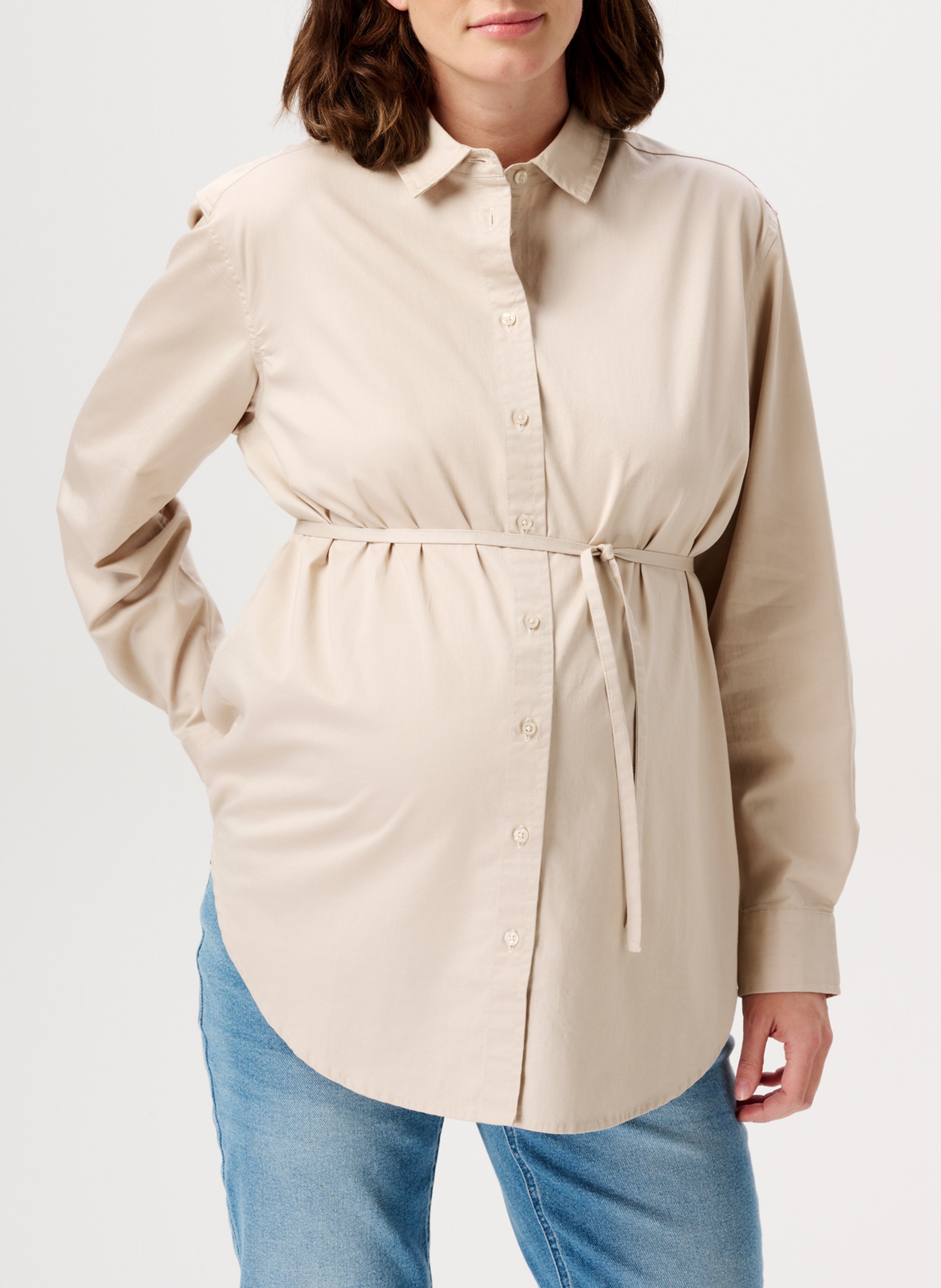 Cotton shirt with classic collar NOPPIES