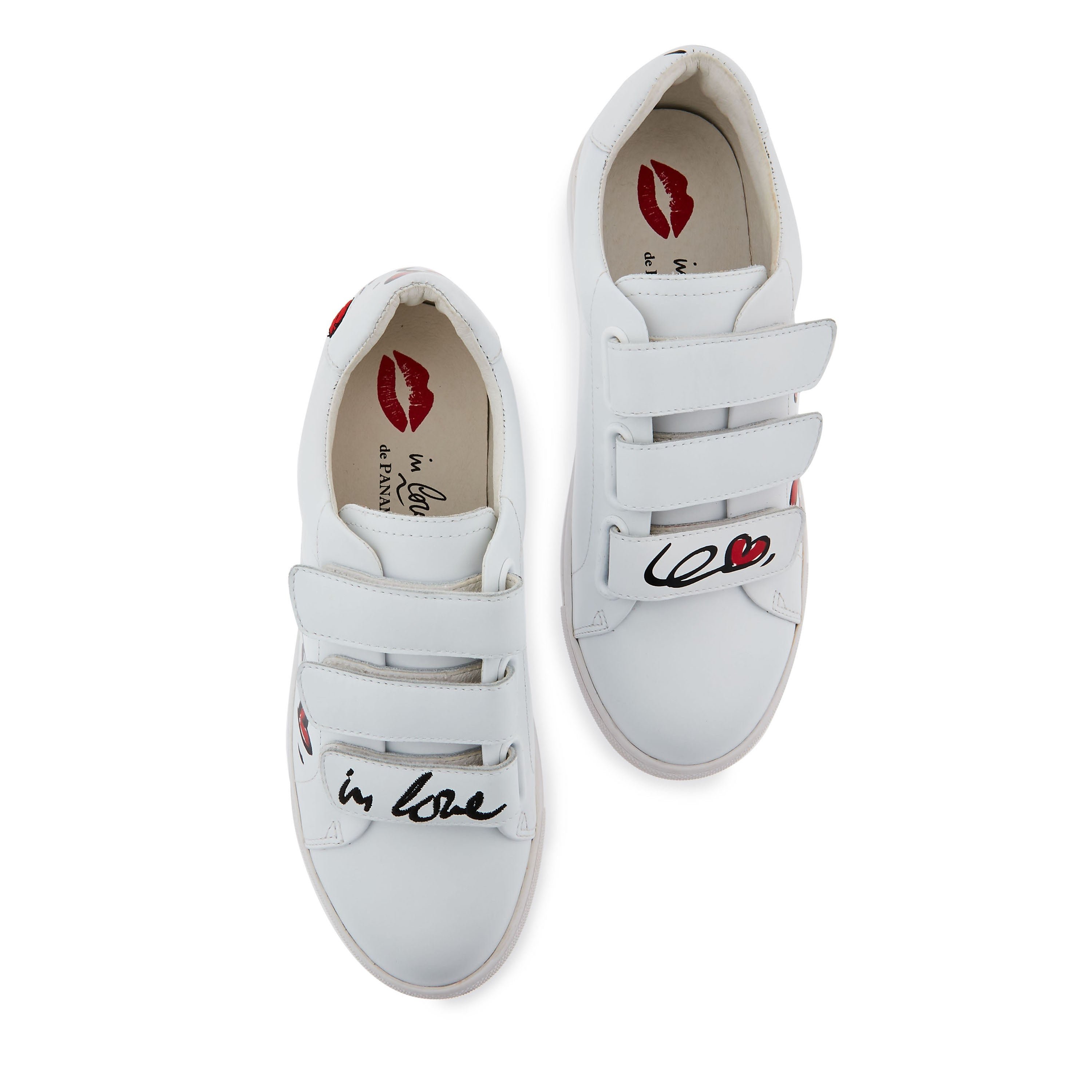 Leather sneakers BONS BAISERS PARIS White