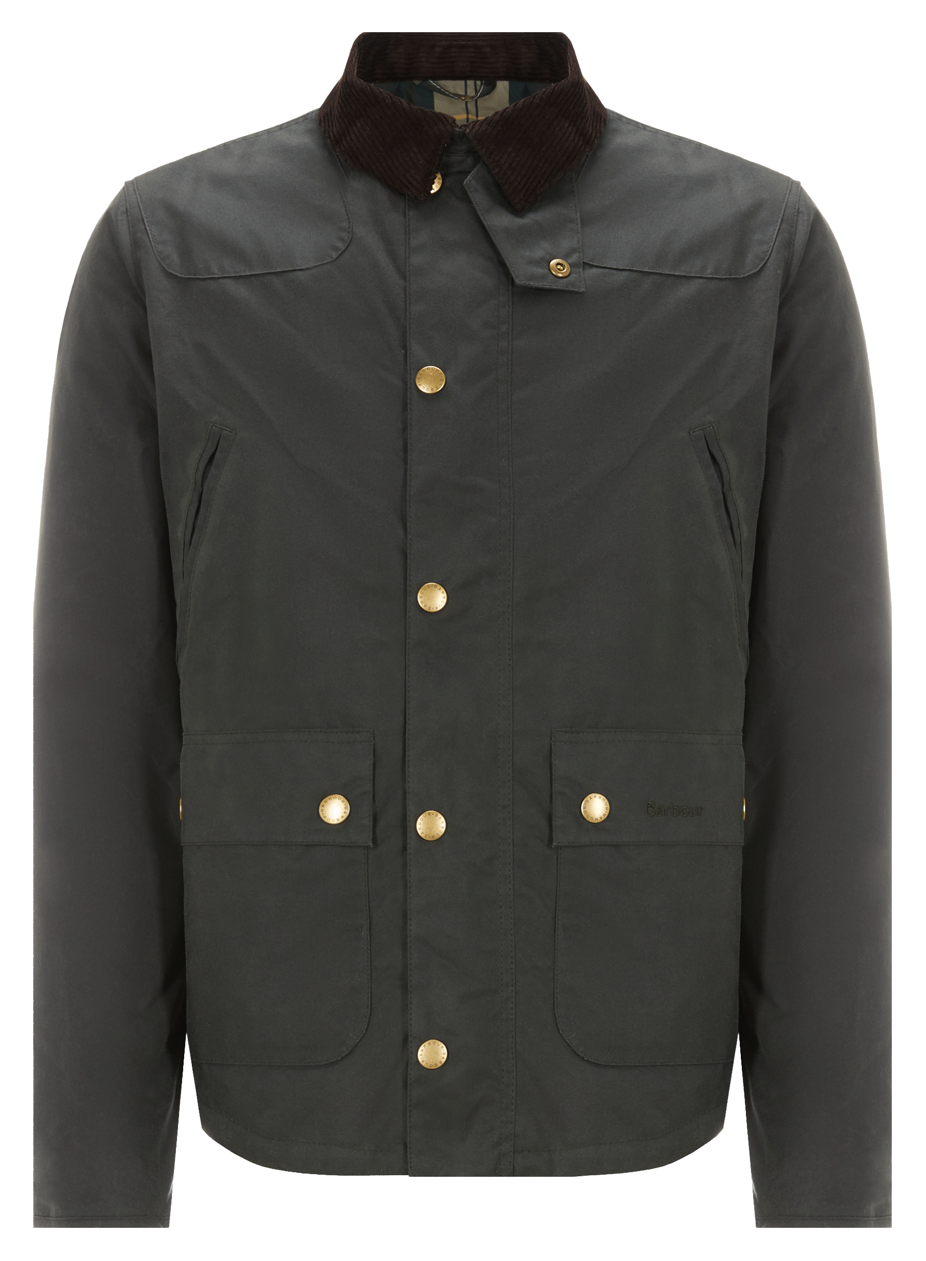 Katoenen waxjas BARBOUR Groen