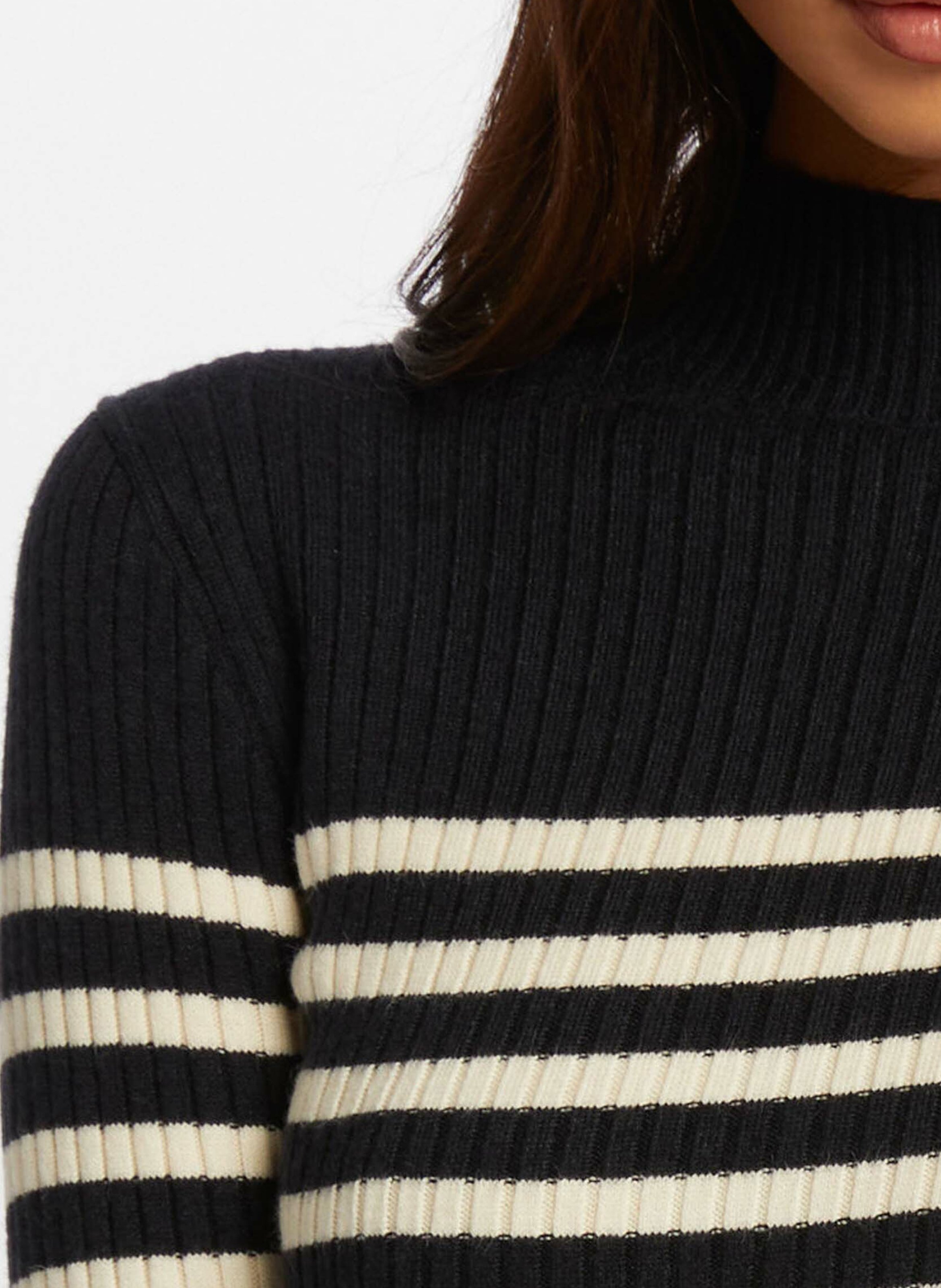 Korte jurk met opstaande kraag MORGAN Blauw