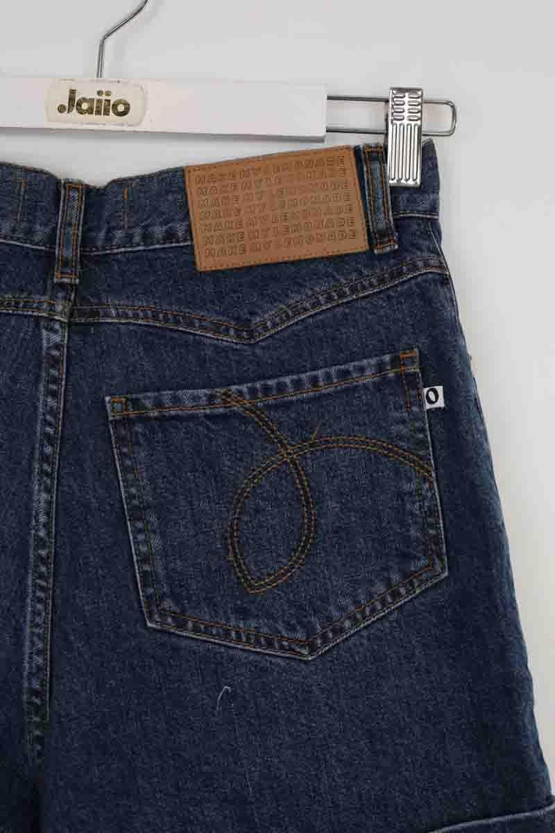 Cotton mini shorts MAKE MY LEMONADE - Seconde Main Blue