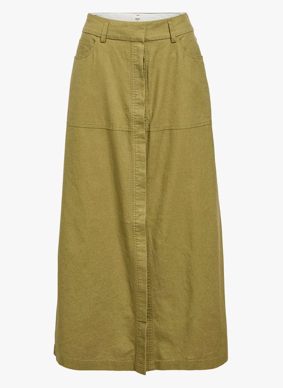 Long a-Line skirt Capulet olive Object Women Place des Tendances