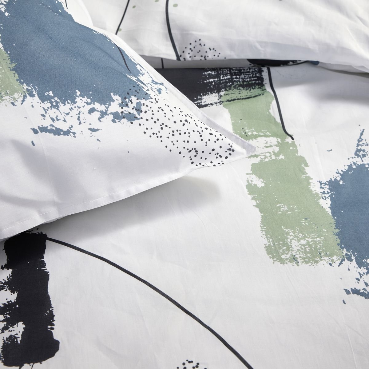 Printed cotton bed set TODAY LINGE DE MAISON White