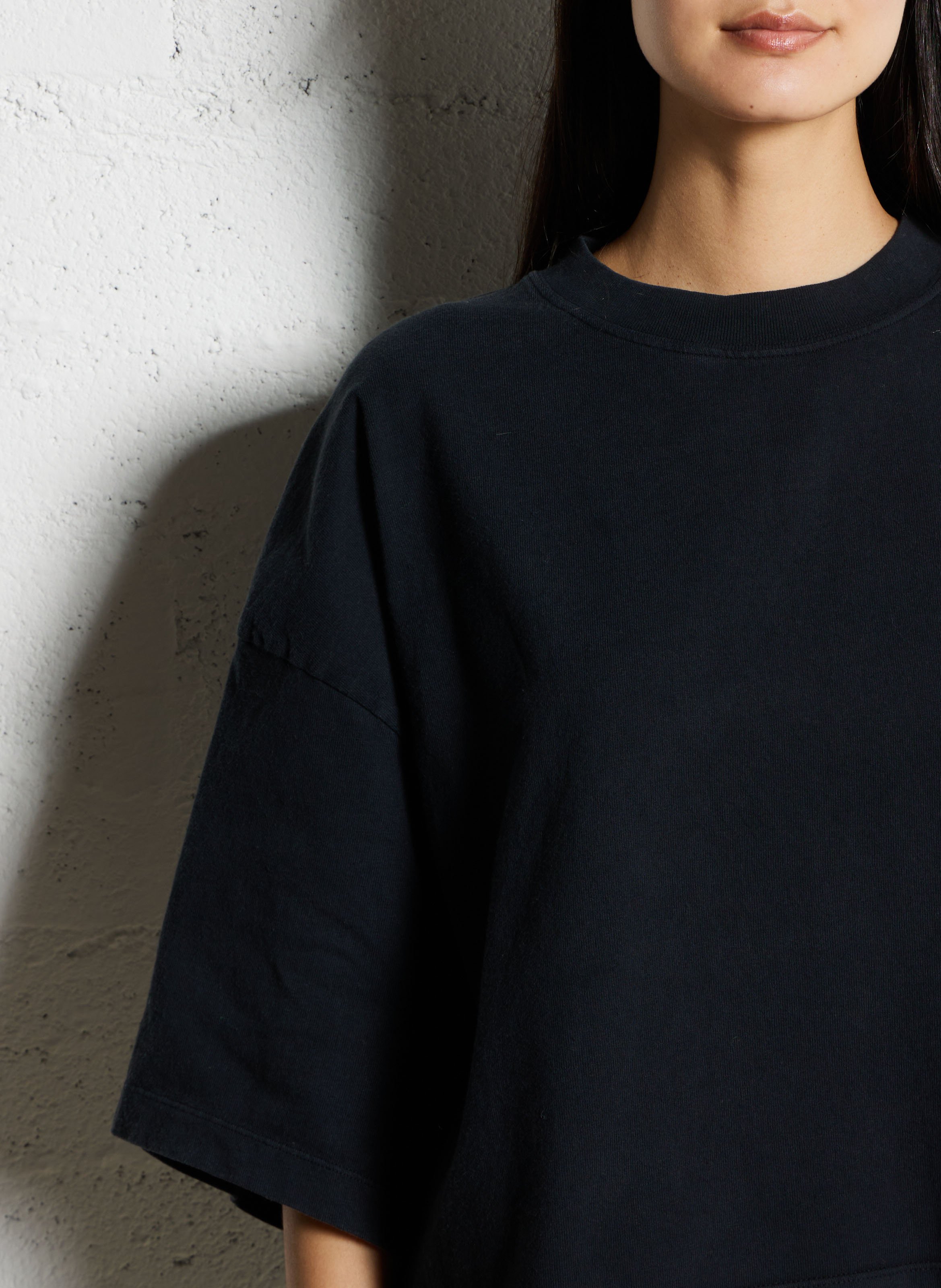 Oversized cotton T-shirt AMERICAN VINTAGE Black