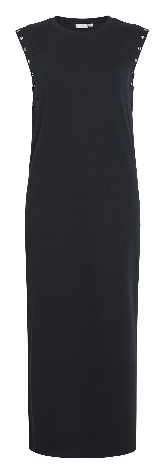 Robe longue en fibres recyclées mélangées VILA Noir