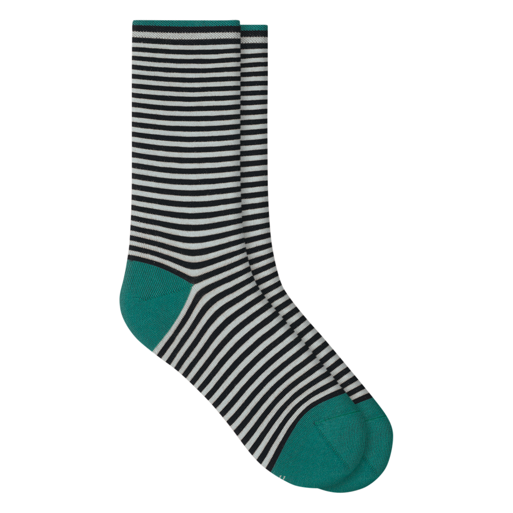 Striped blended cotton socks BLEUFORET Black