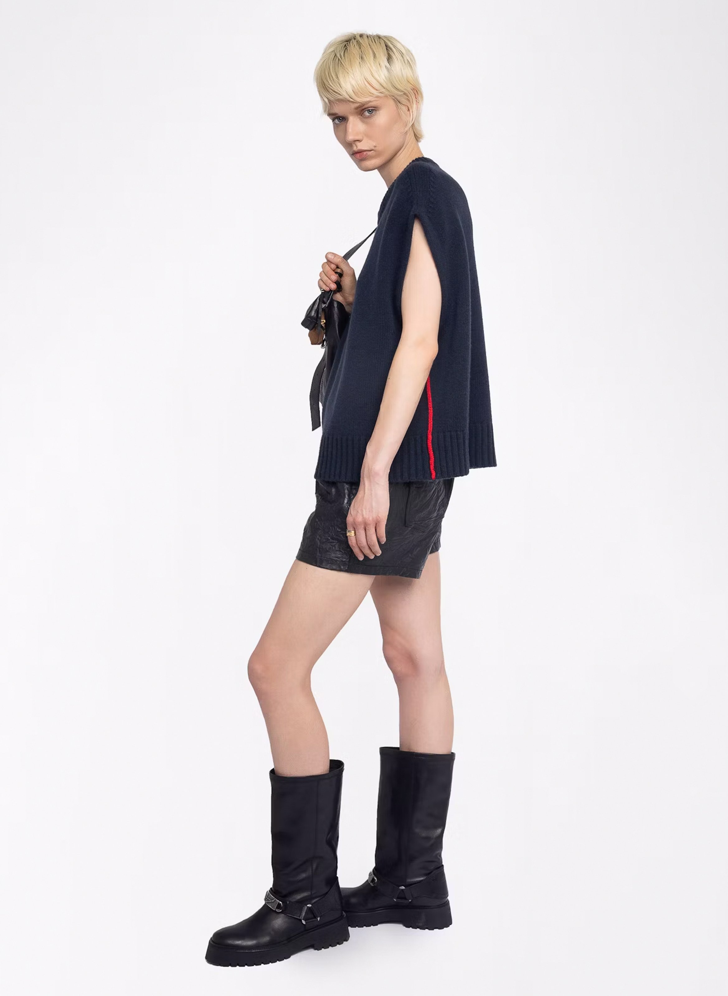 Abito con stampa leopardata in misto lana ZADIG&VOLTAIRE Blu