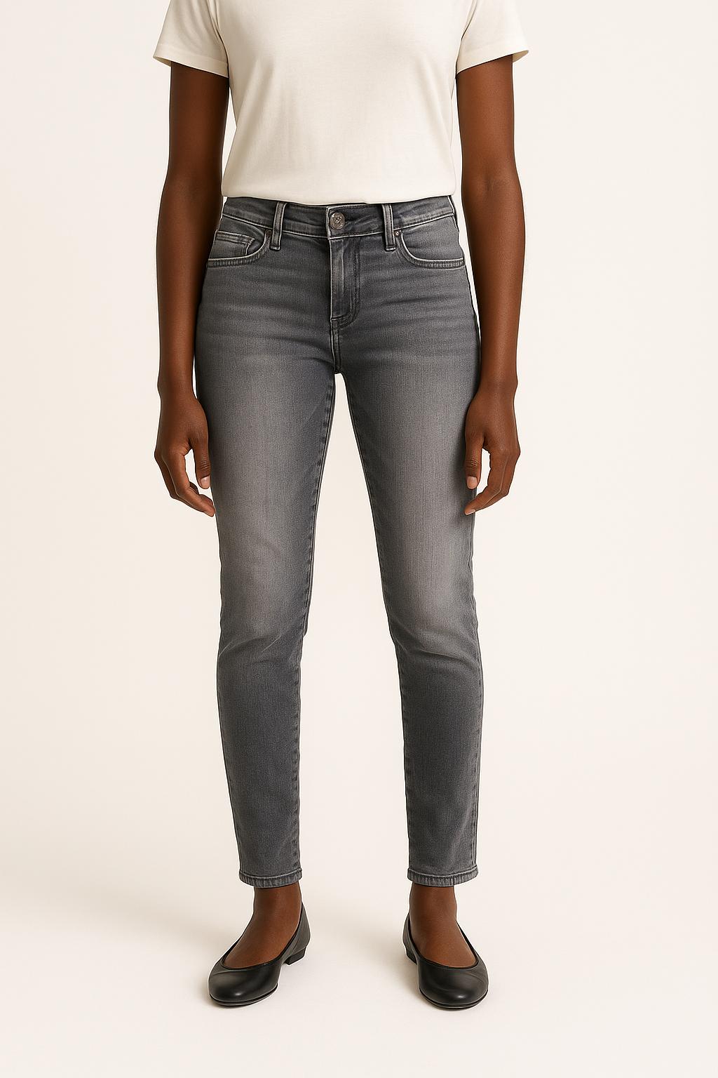 Cropped slim jeans with studs CLOSED - Seconde Main Blue