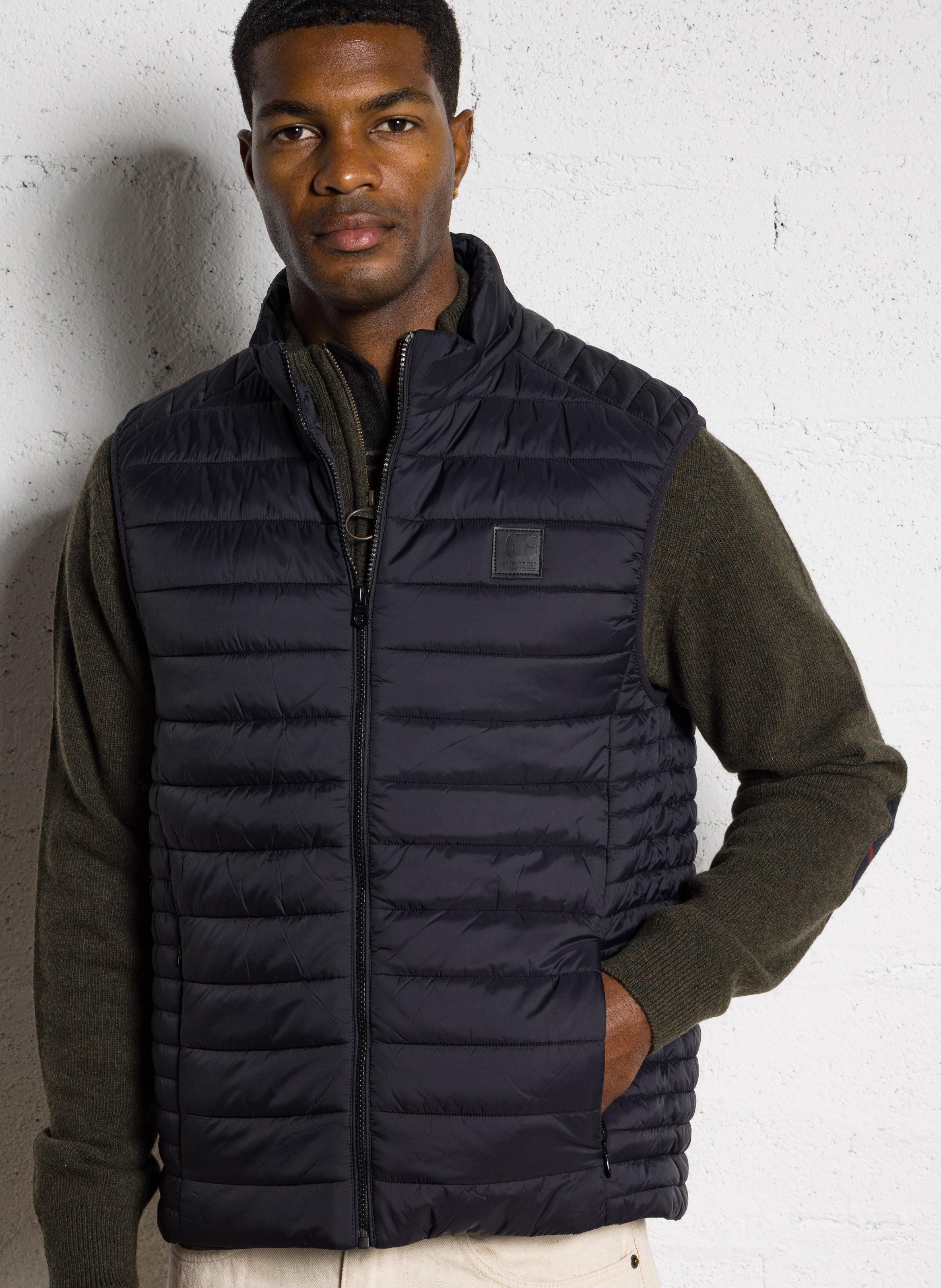 Oversized padded jacket with high neck LE TEMPS DES CERISES Black