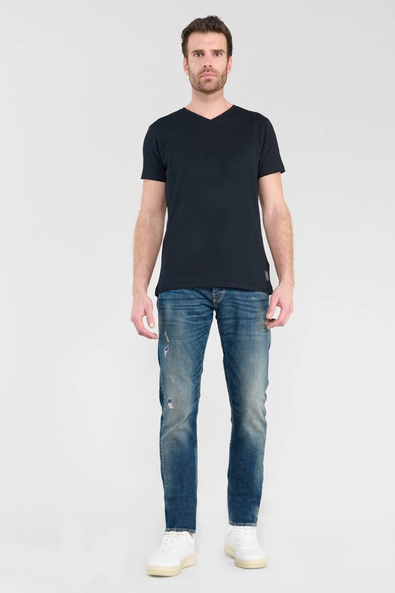 Slim stretch jeans, length 34 LE TEMPS DES CERISES Blue