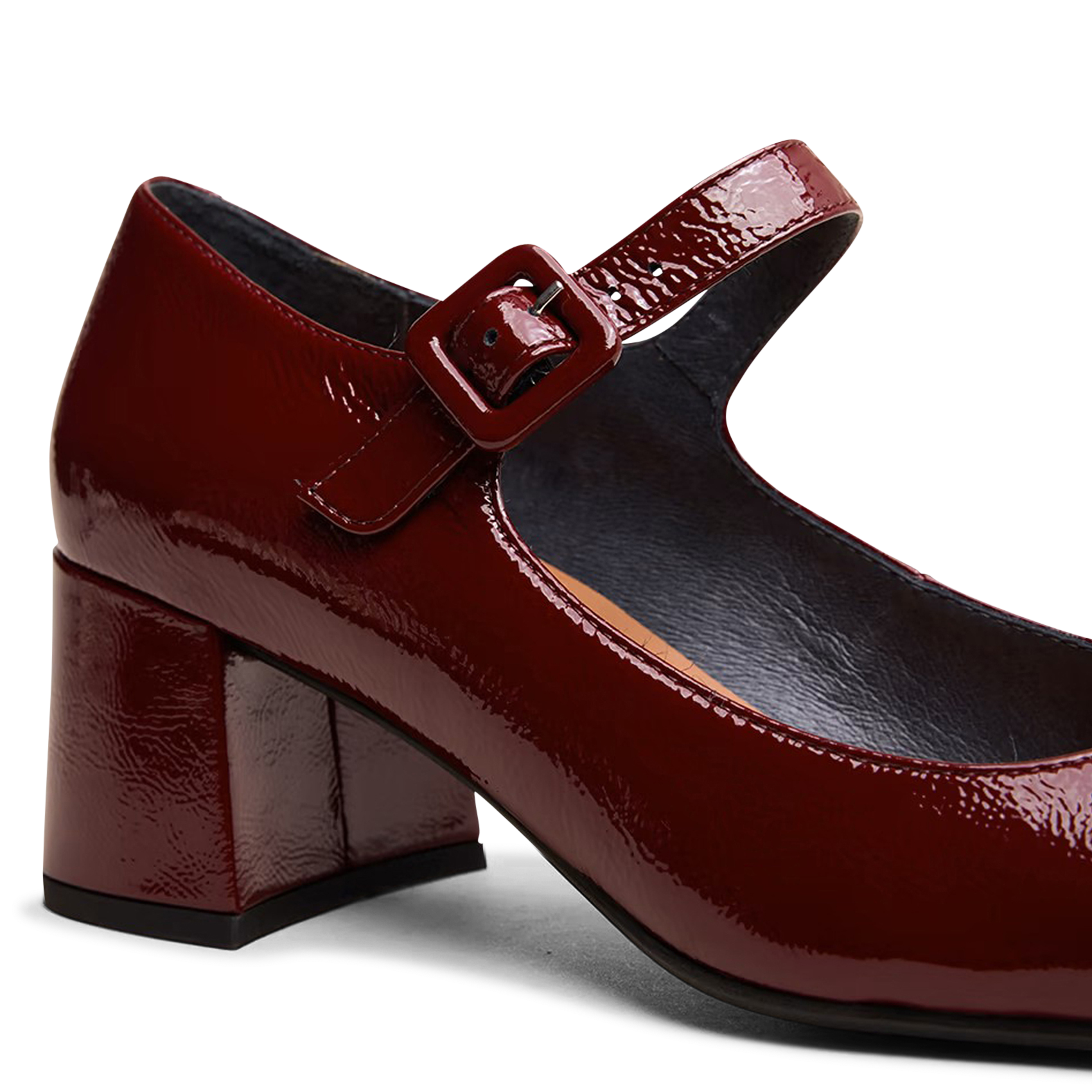 Heeled patent leather Mary Janes JONAK Red