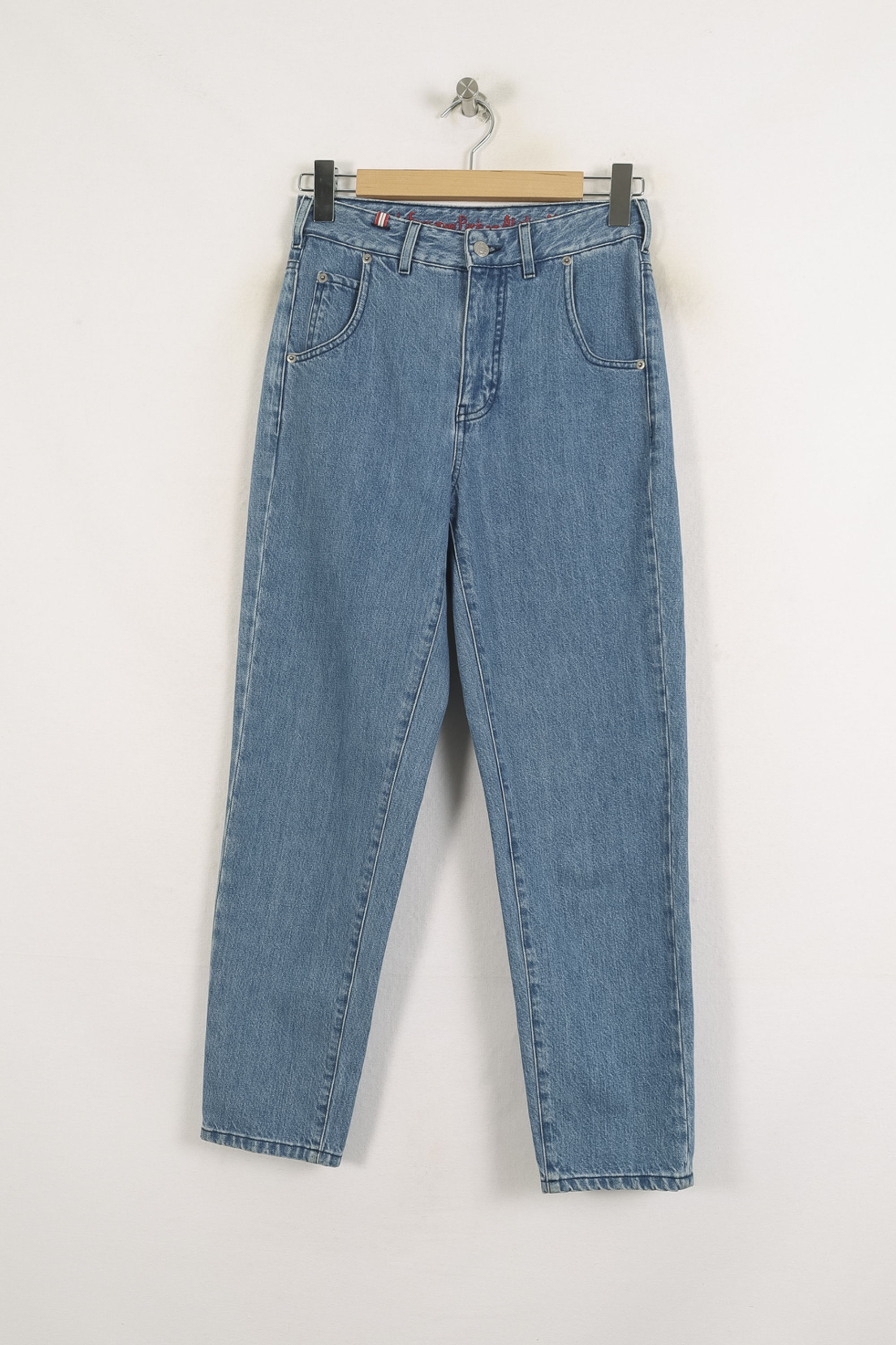 Cropped slim jeans with studs INES DE LA FRESSANGE - Seconde main Blue
