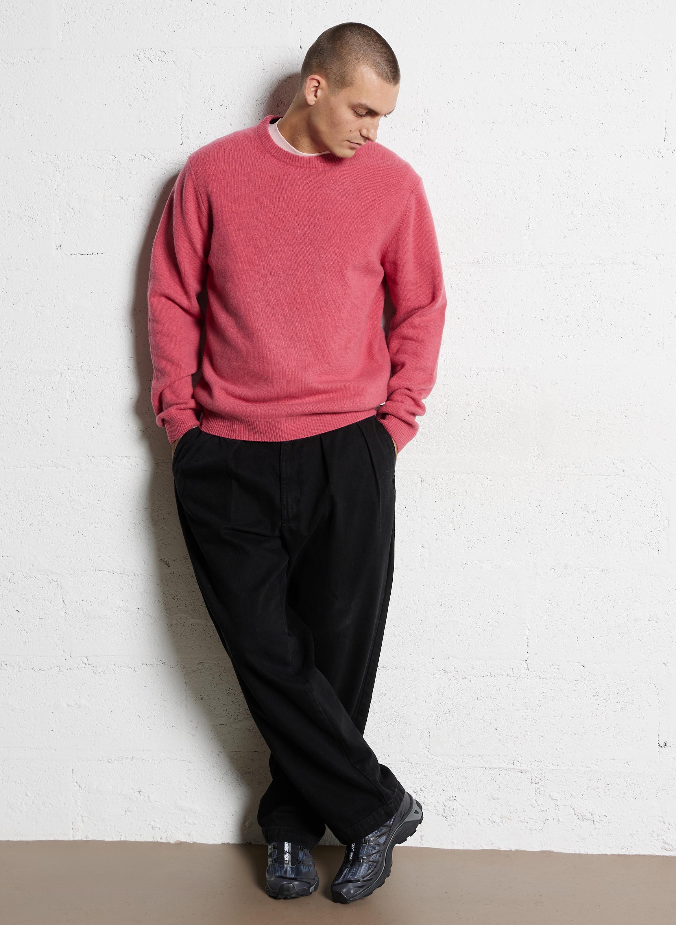 Alpaca wool sweater CASUAL FRIDAY Pink