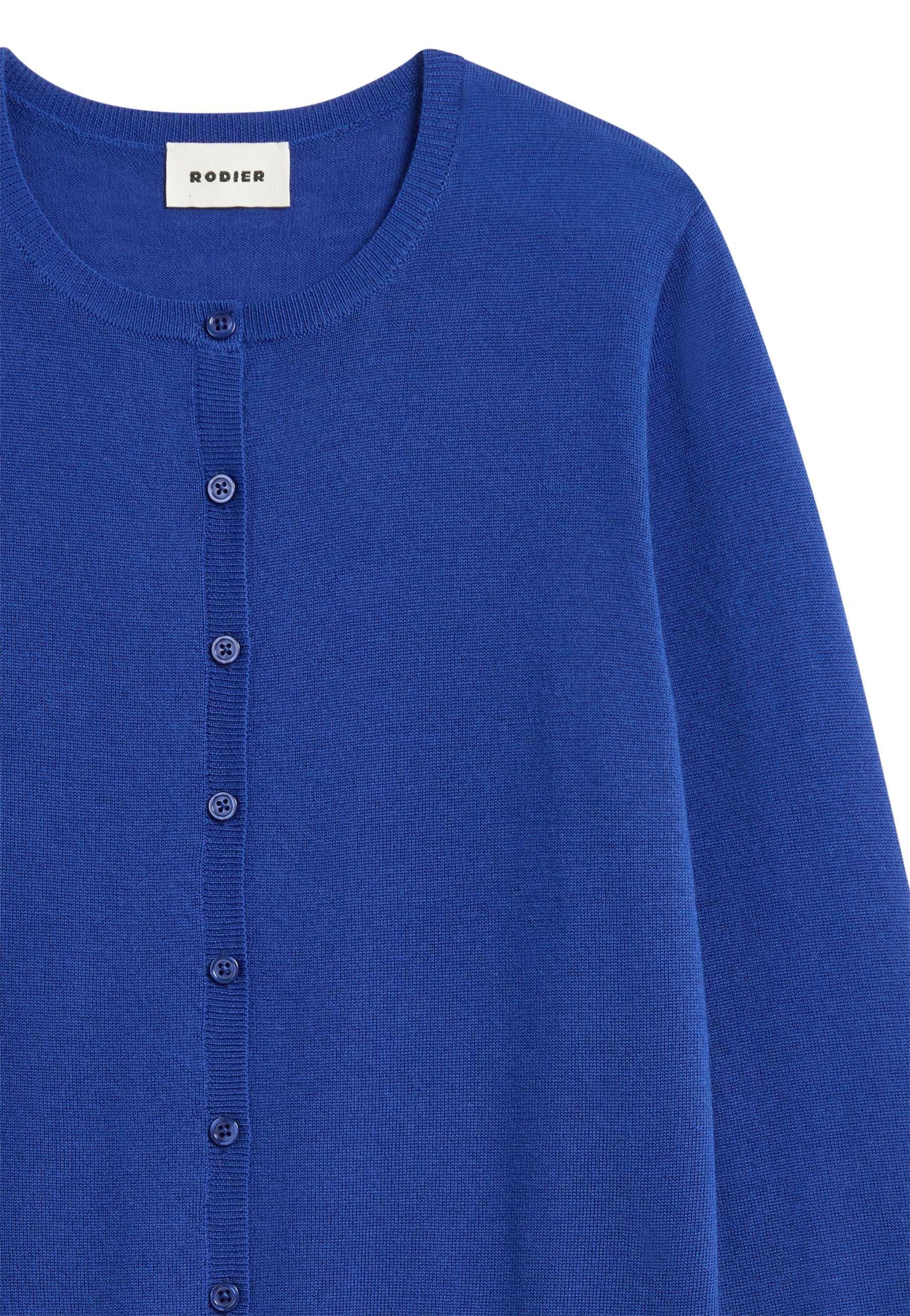 Merino wool cardigan RODIER Blue