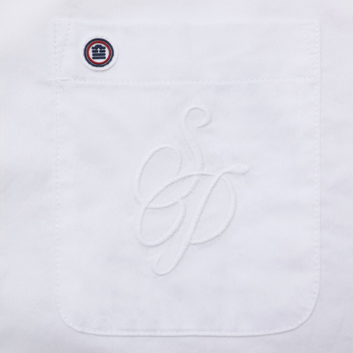 White long-sleeve shirt Pau section SERGE BLANCO White