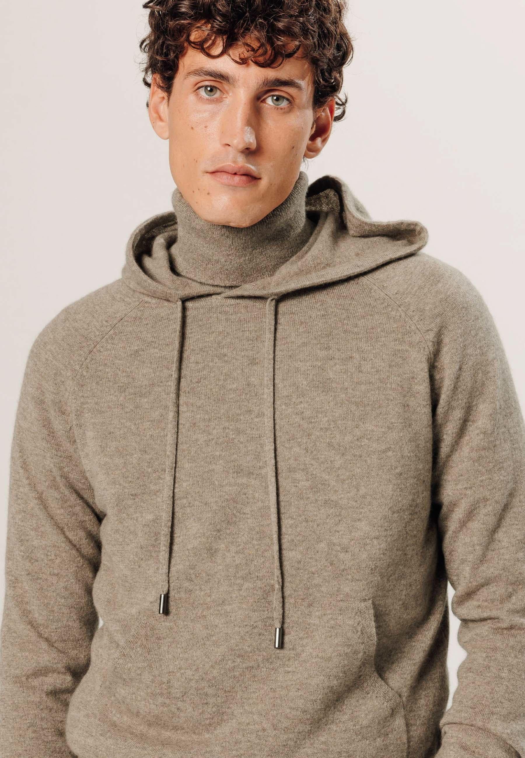 Pull à capuche en cachemire RODIER Beige