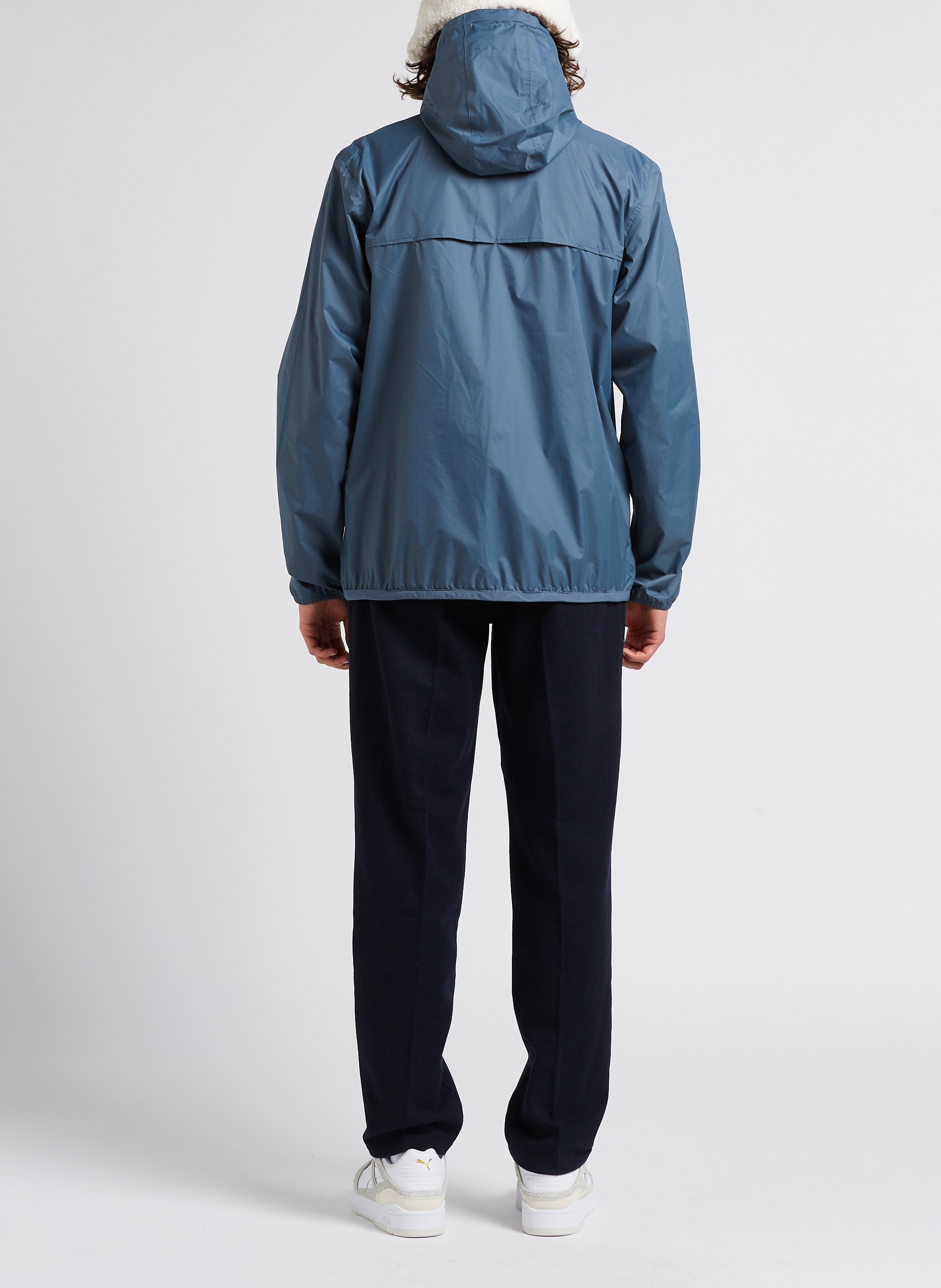 Straight wool-blend pants LES DEUX Blue