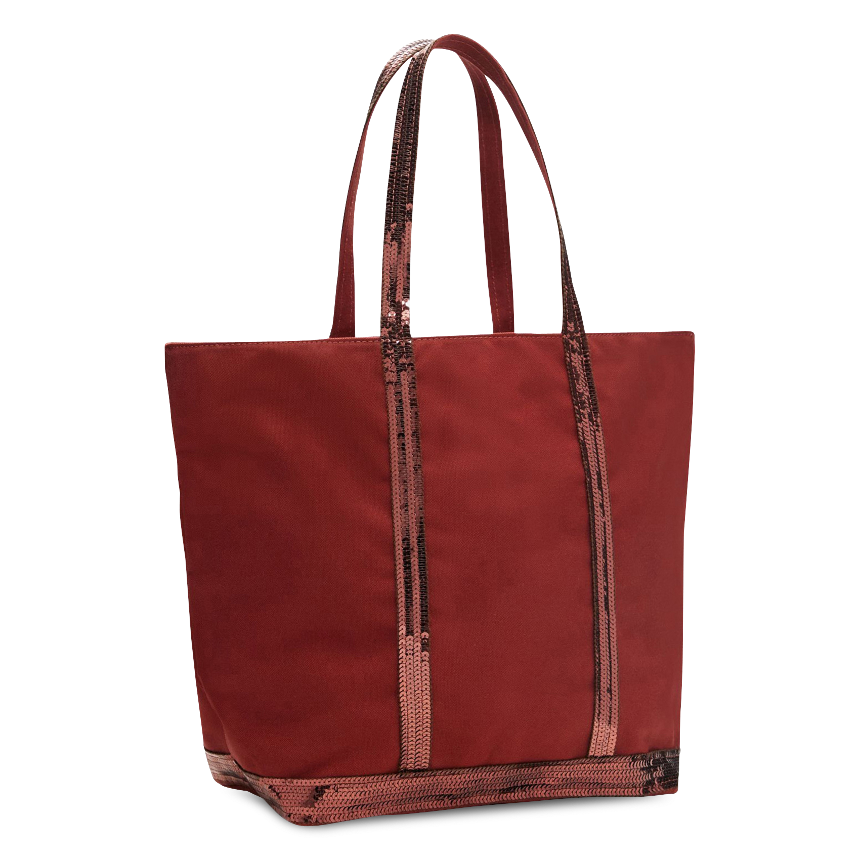 Katoenen shopper met lovertjes VANESSA BRUNO Bruin