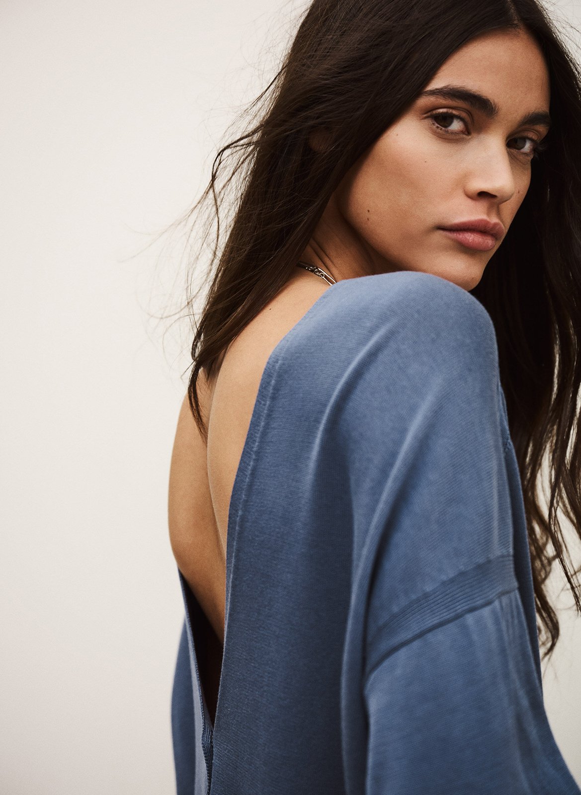 Pull col rond BA&SH Bleu