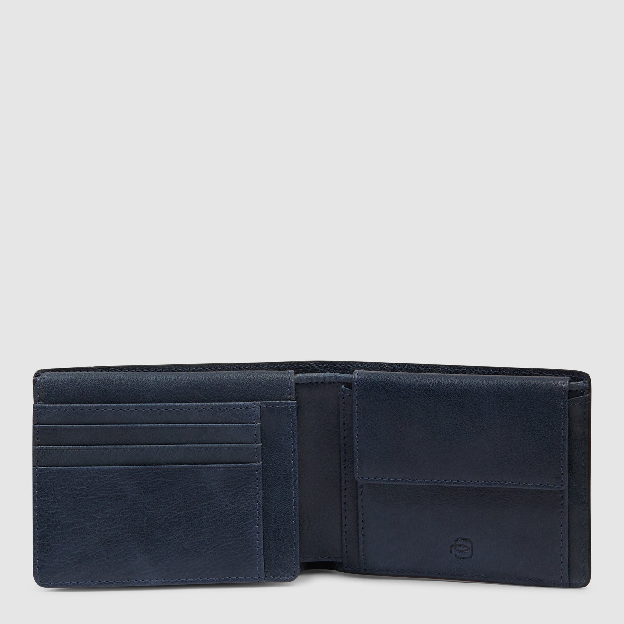 Men's wallet with ID card holder flap PIQUADRO Grey