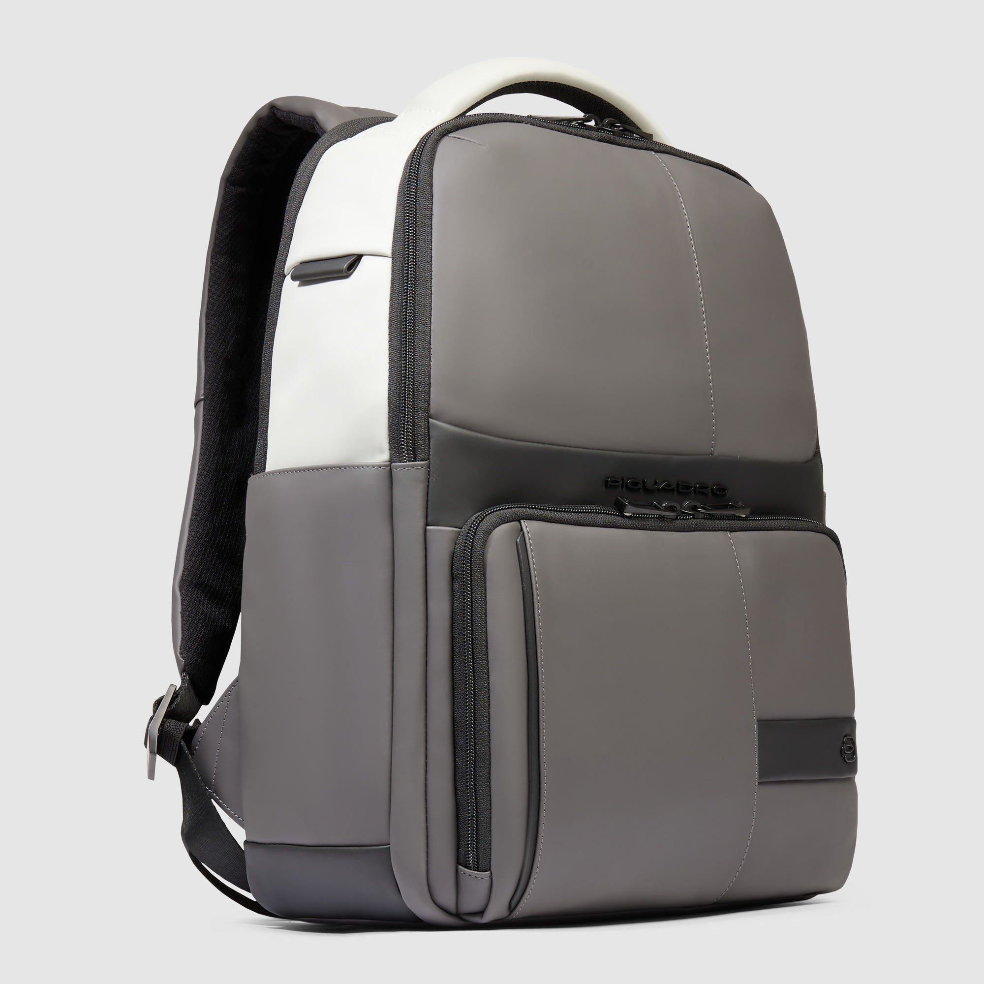 Water-repellent backpack for 14" laptop PIQUADRO Grey