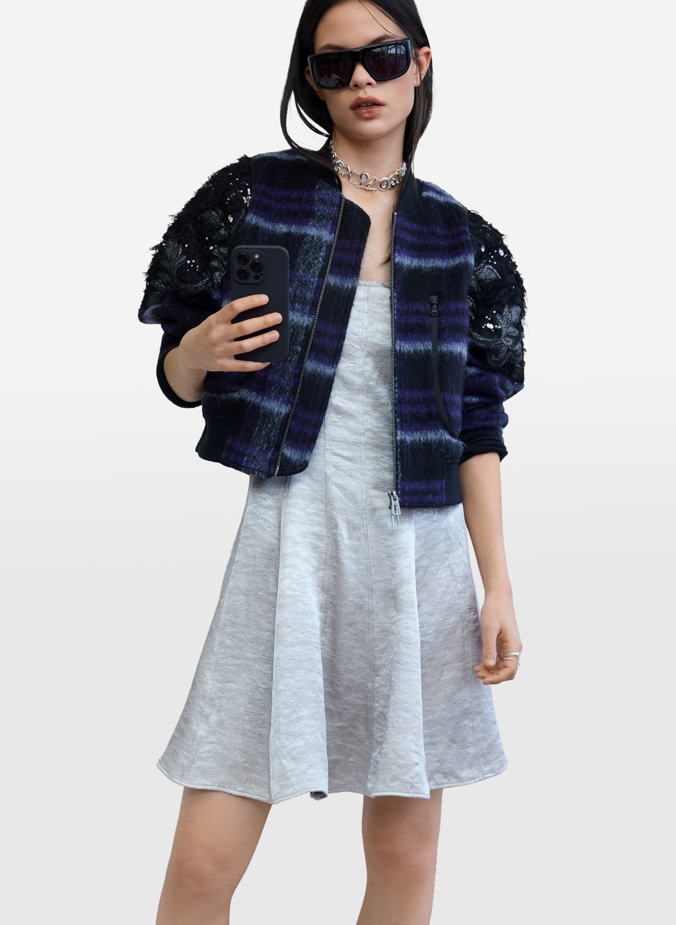 Veste col rond  DESIGUAL Rouge