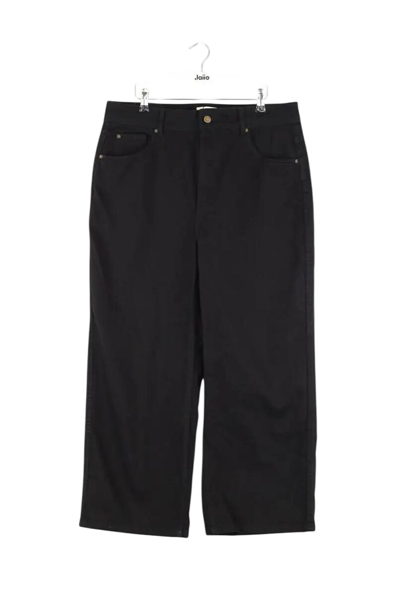 Straight cotton-blend pants SEZANE - Seconde main Black