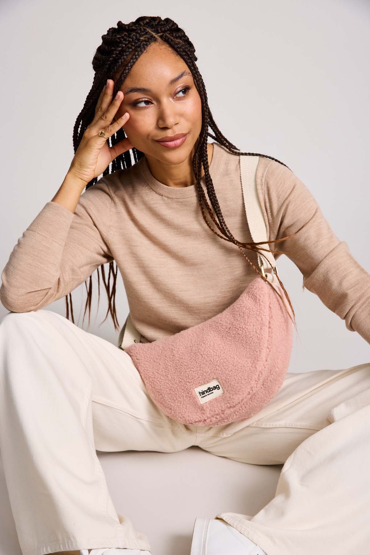 Cotton waist bag HINDBAG Pink