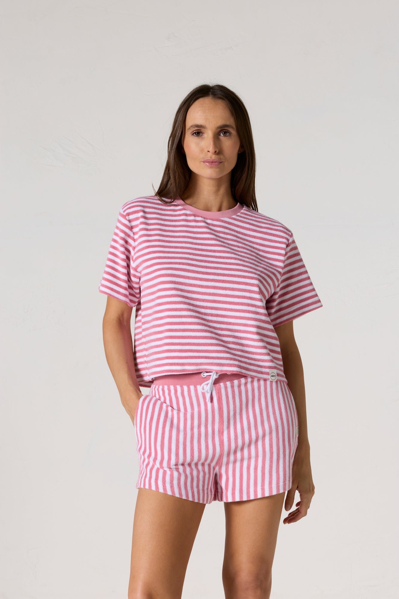 Top éponge silica stripe JOTT Rose