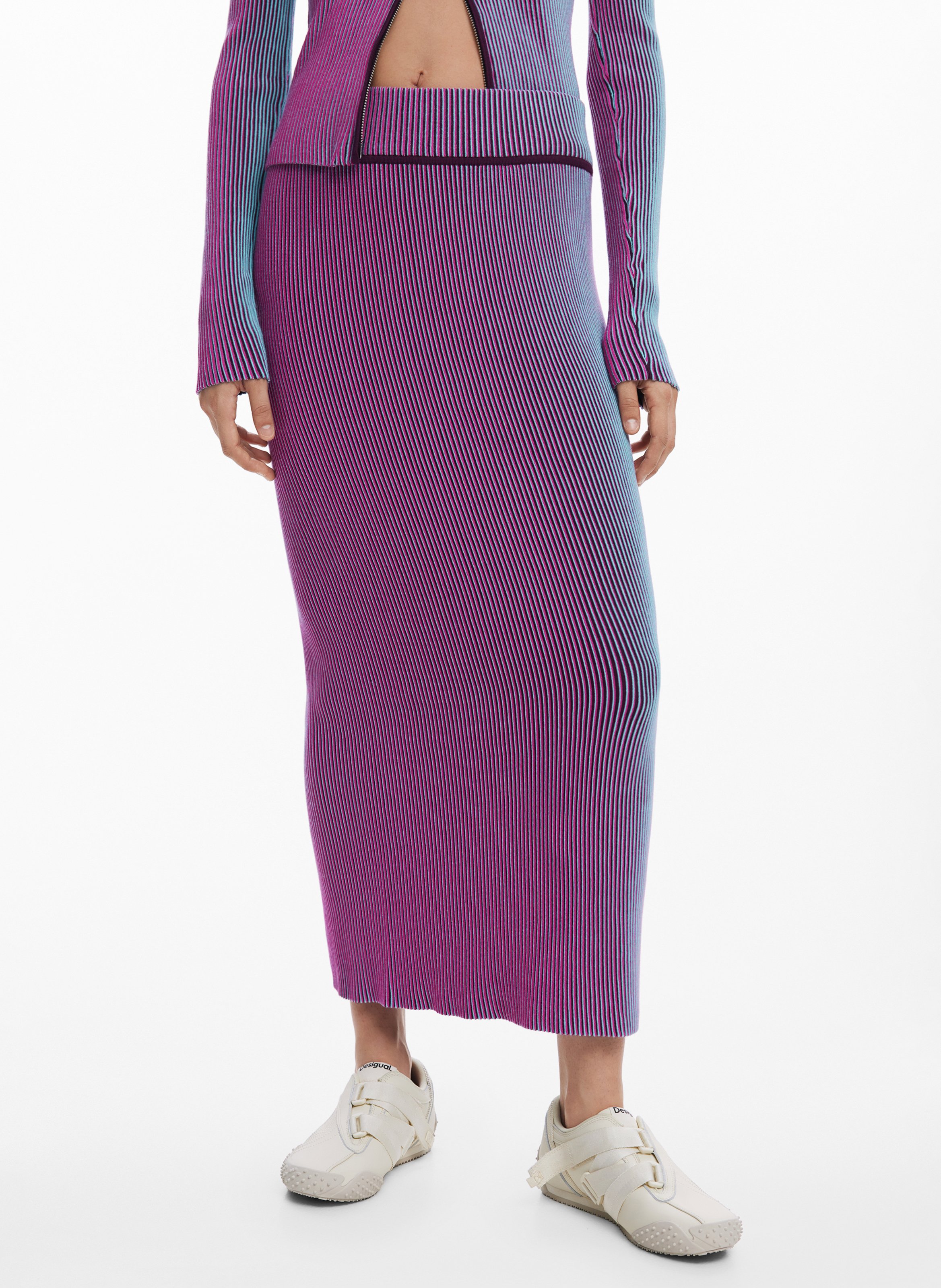 Long skirt DESIGUAL Red