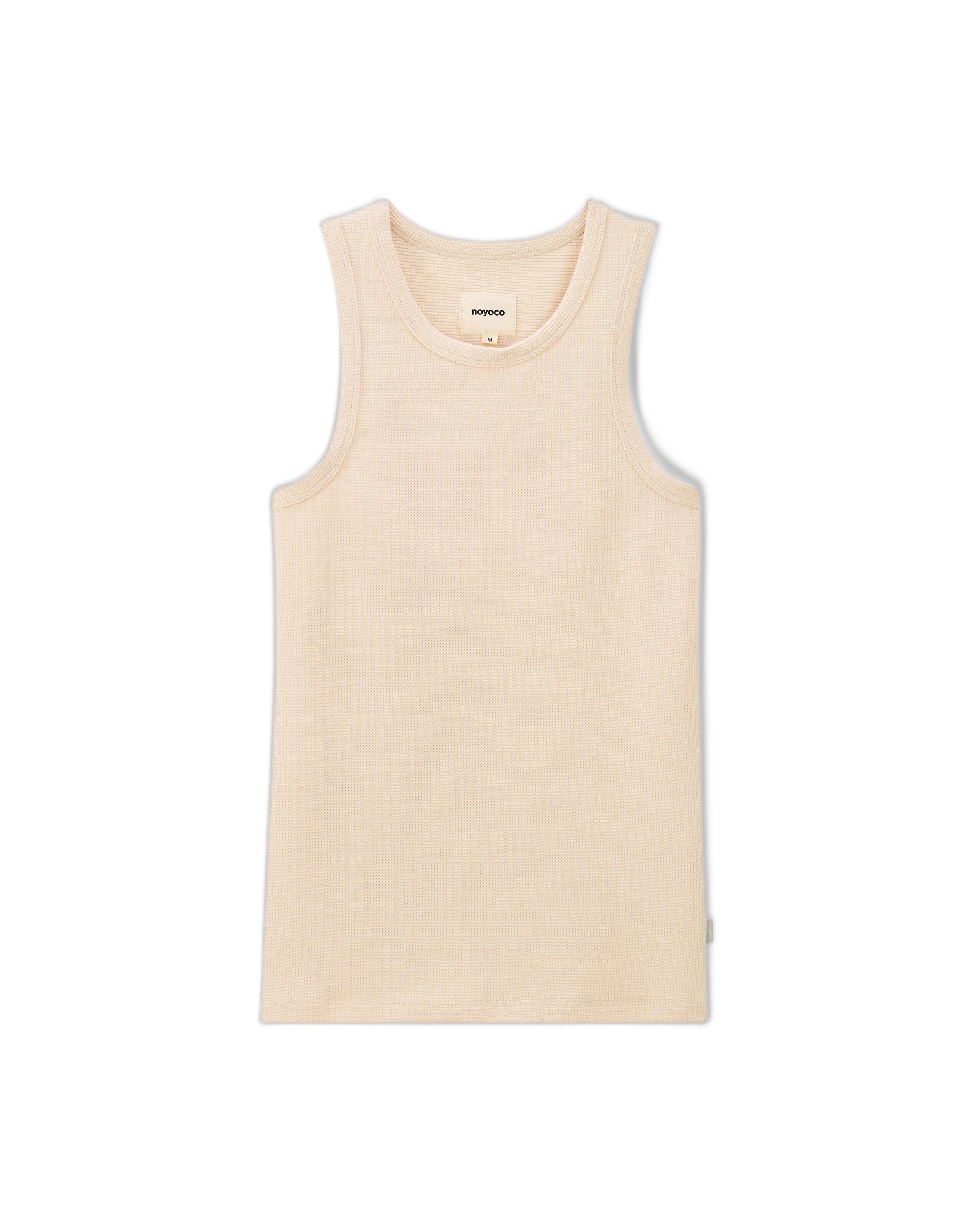 Fitted tank top Leo ecru Noyoco Red