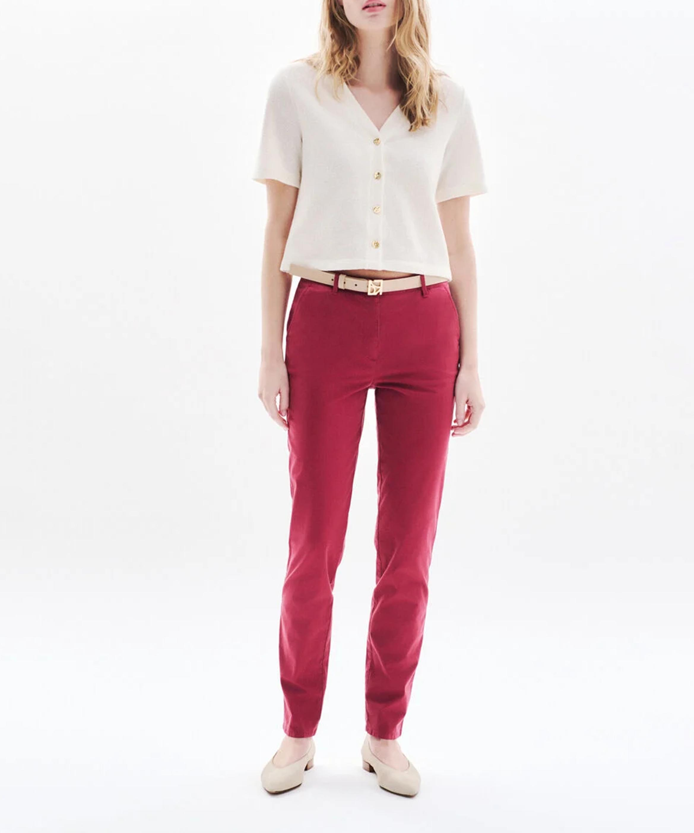 Top col v CAROLL Beige